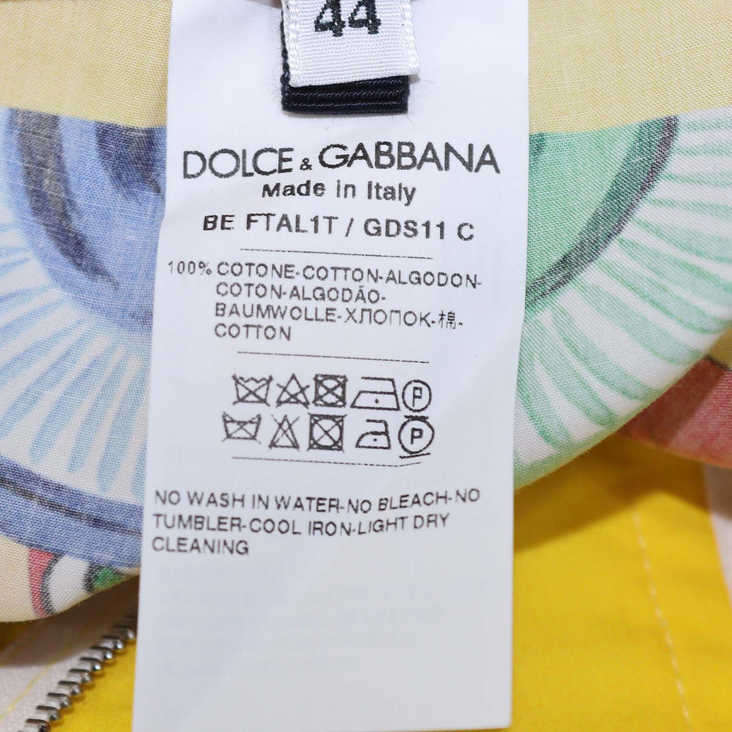 Dolce & Gabbana Multicolor Cotton Caretto Print Mini Short