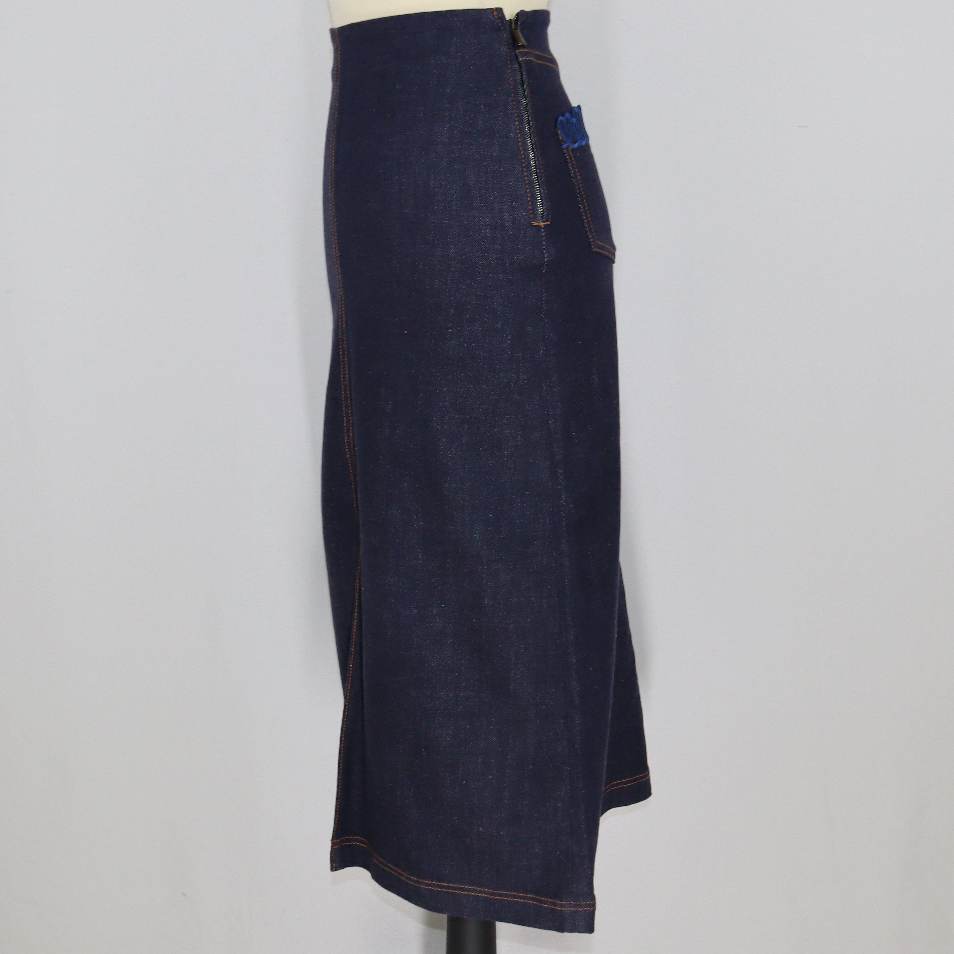 Blue Embroidered Pocket Clothings Fendi