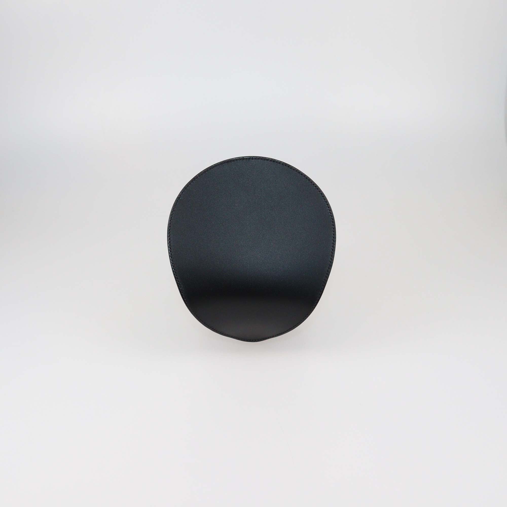 Hermes Black Box Calf and Merino Wool Sabot Plush Bag