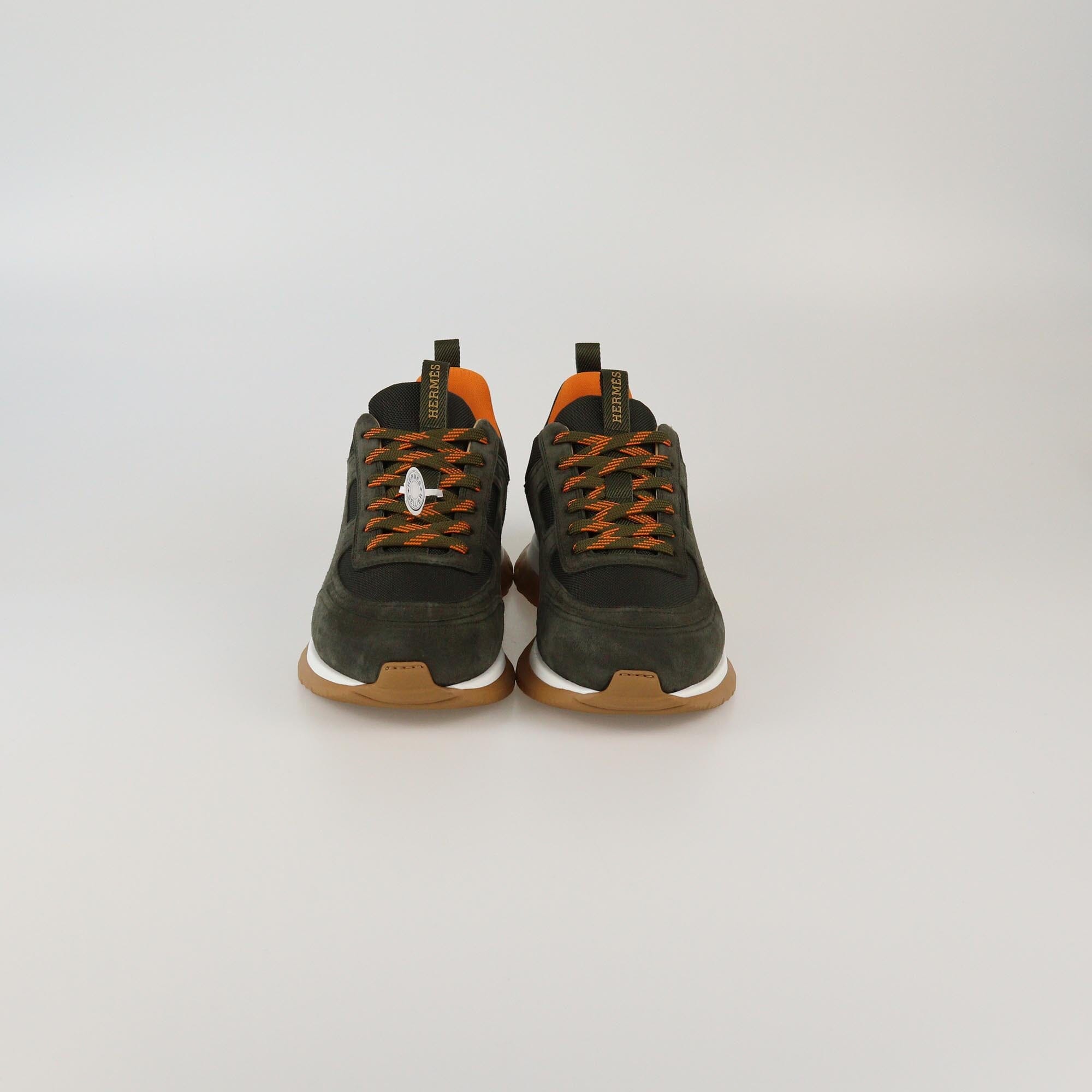 Hermes Vert Foret Jimmy Sneakers Mens Hermes