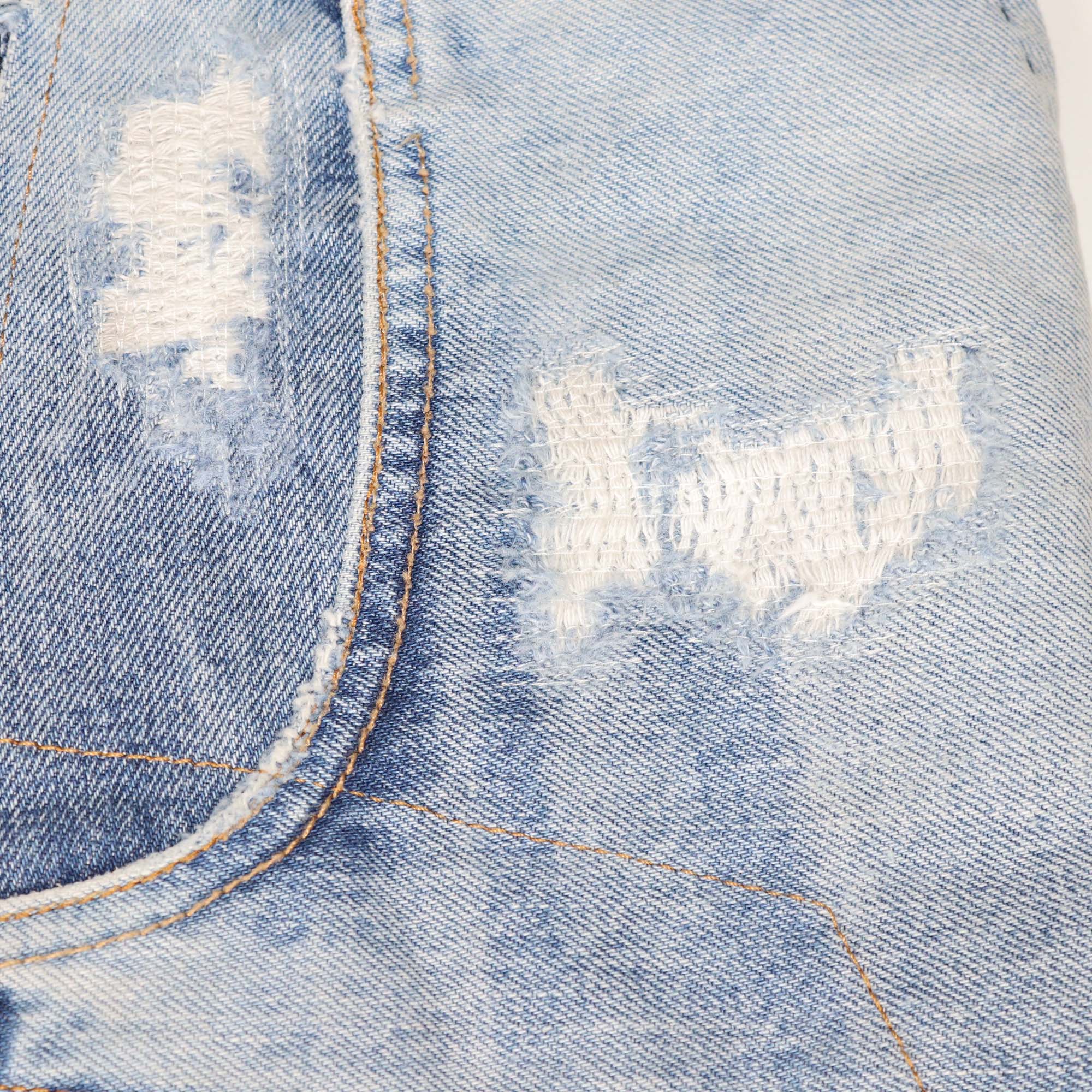 Dolce & Gabbana Multicolor Denim Patchwork Short