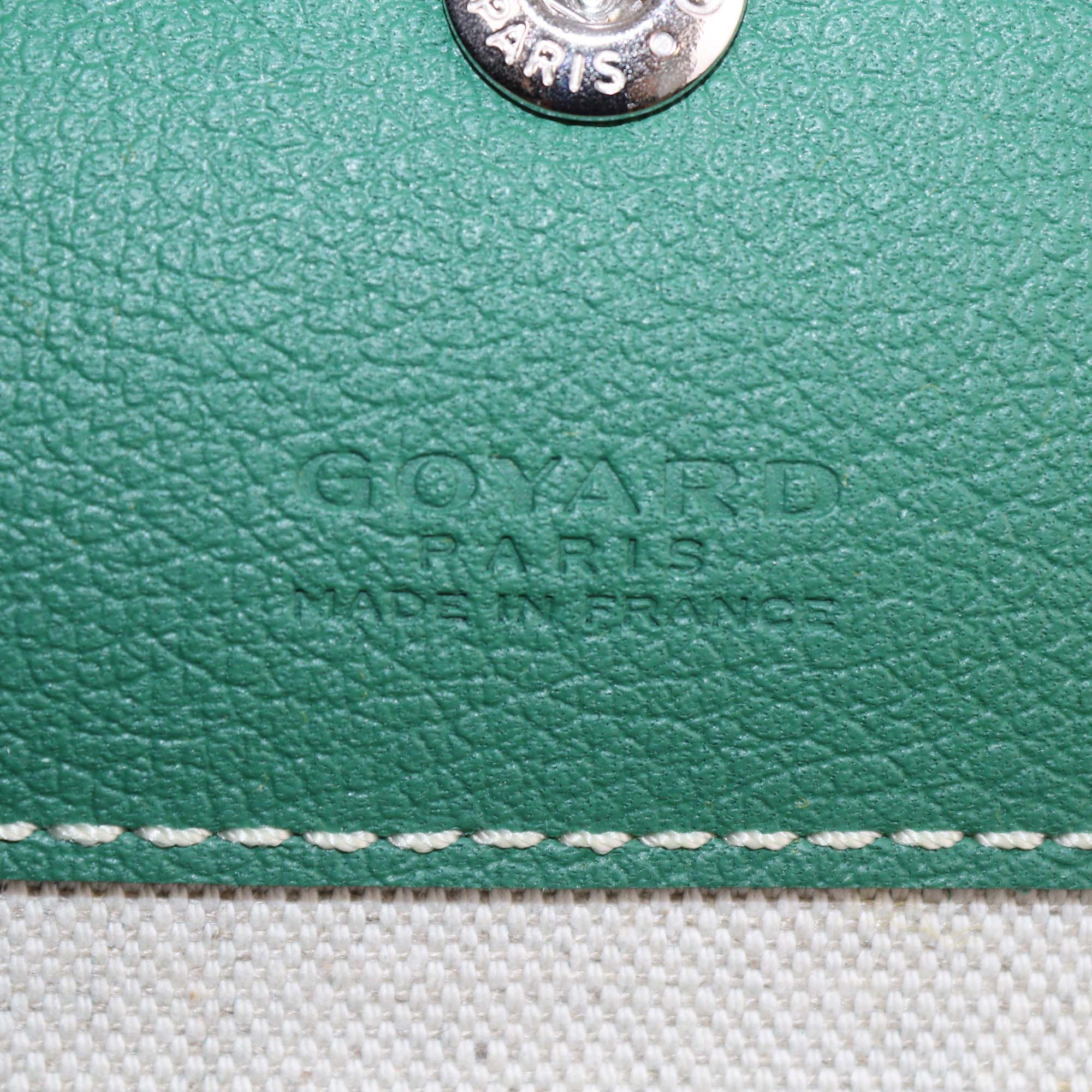 Goyard Green Goyardine Coated Canvas Saint Louis GM Tote