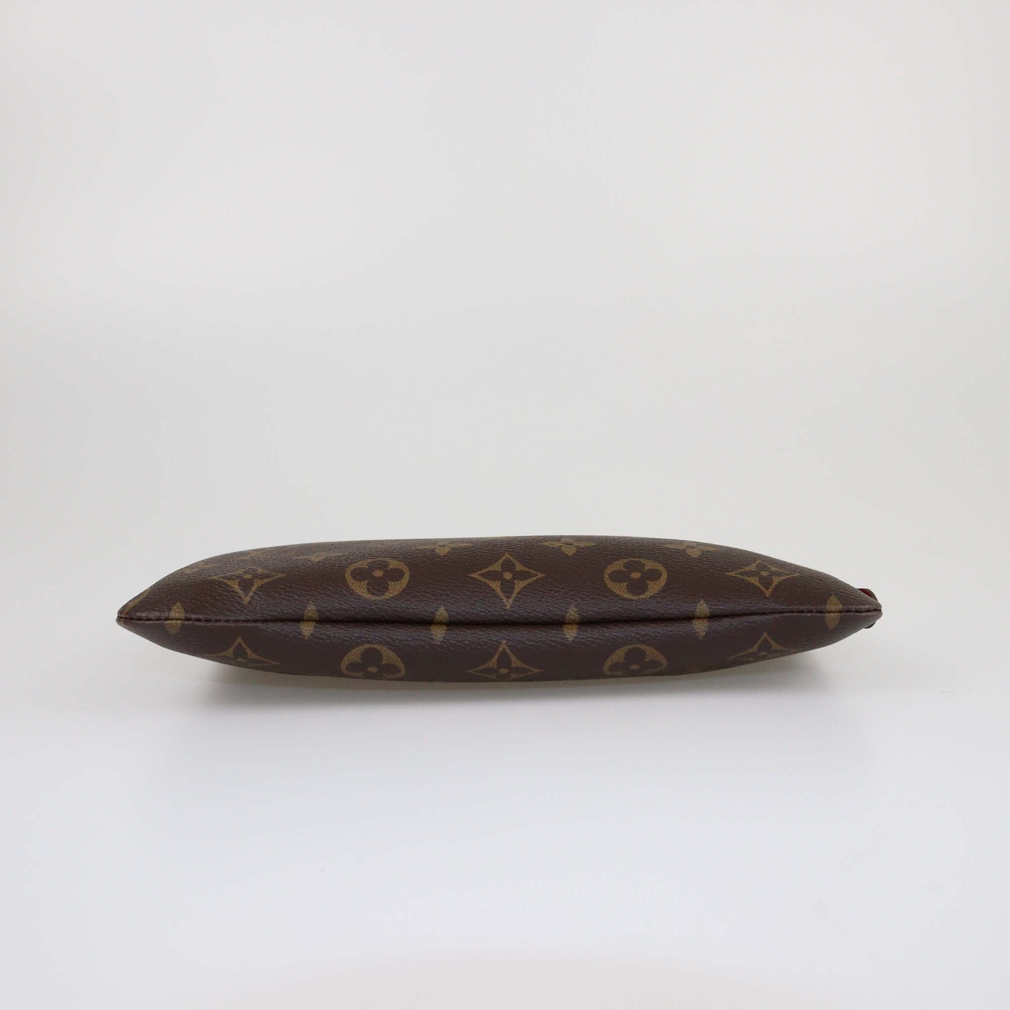 Louis Vuitton Brown Monogram Etui Voyage PM Pouch Womens Louis Vuitton