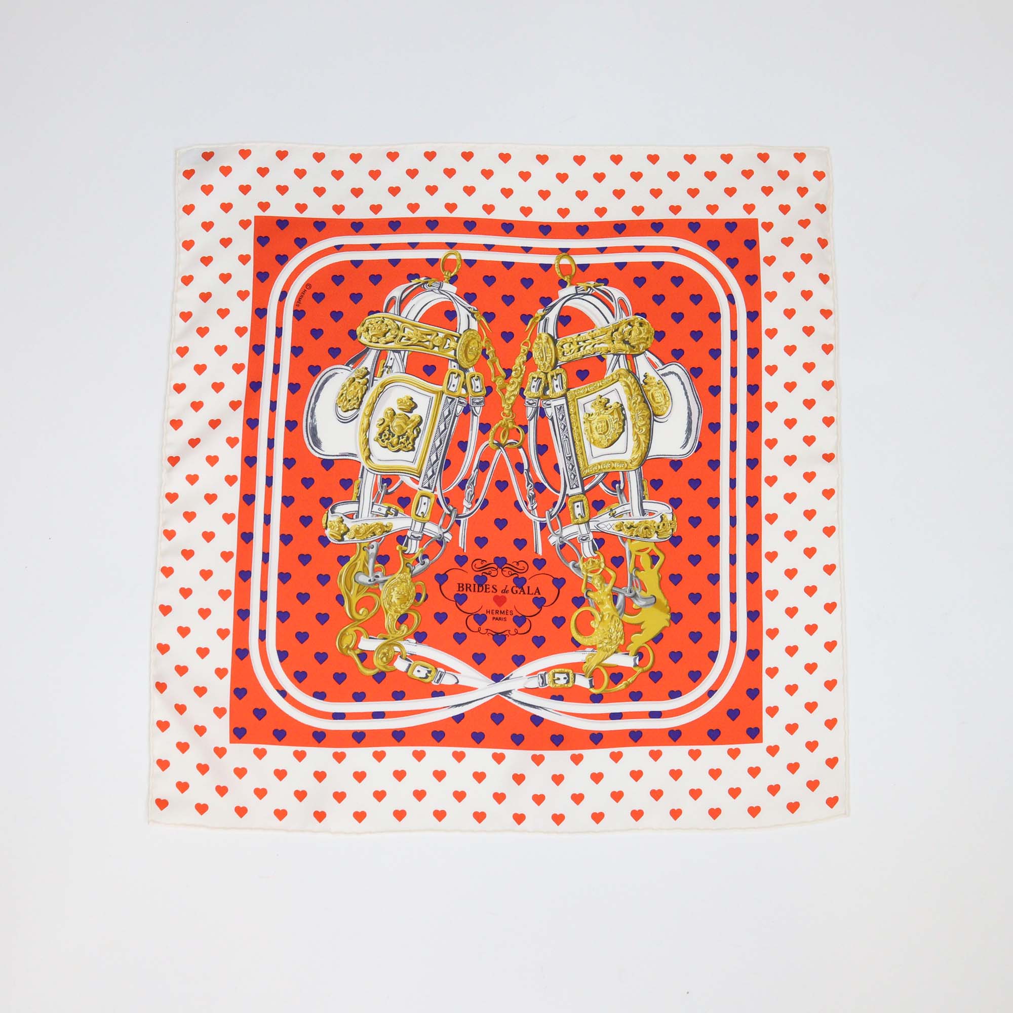 Hermes Multicolor Silk Brides de Gala Forever Scarf 45