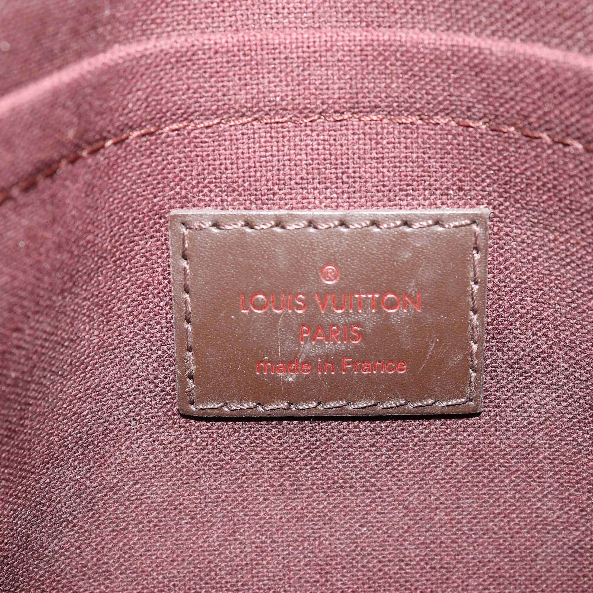 Louis Vuitton Damier Ebene Canvas Favorite PM Bag Womens Louis Vuitton
