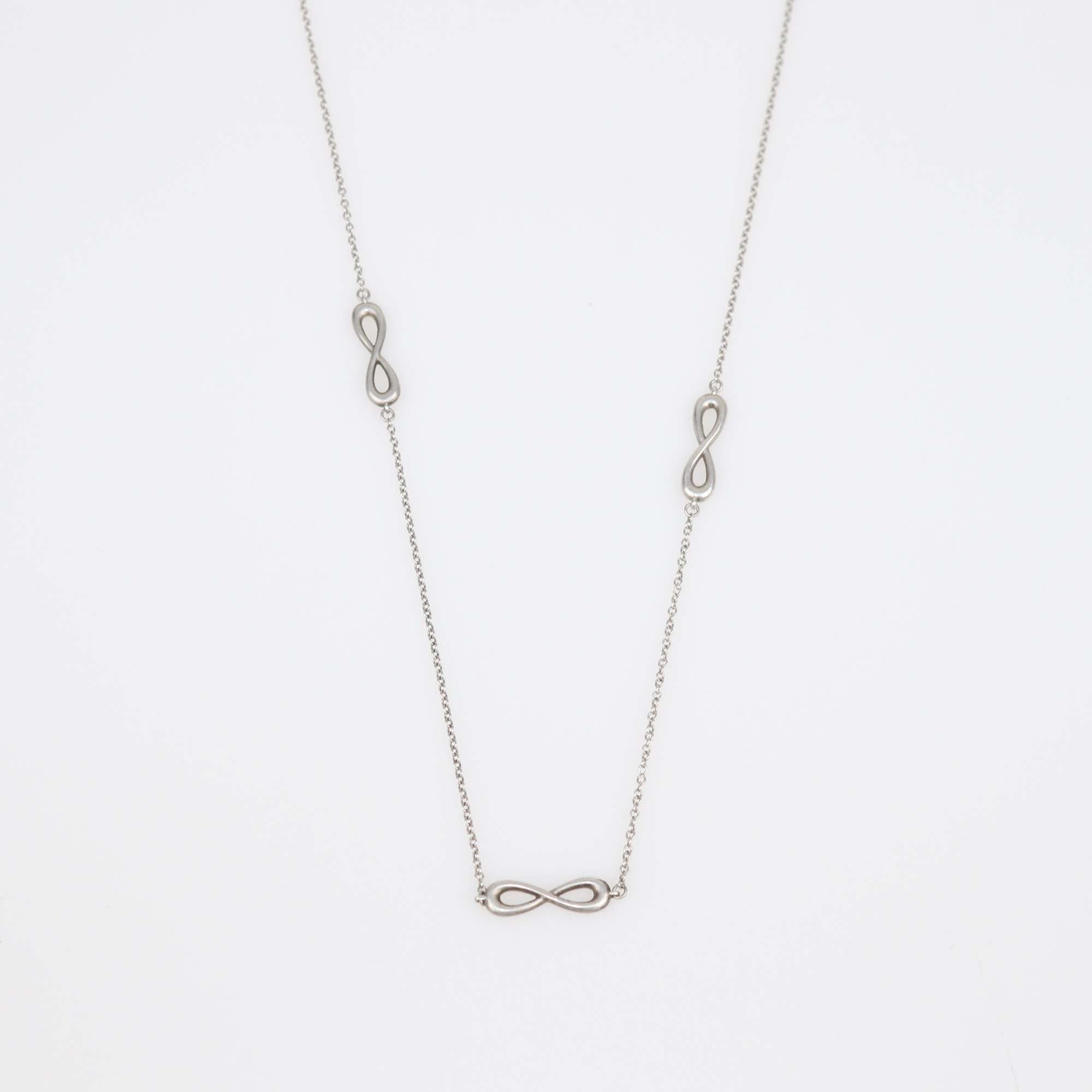 Tiffany & Co. Sterling Silver Endless Infinity Necklace