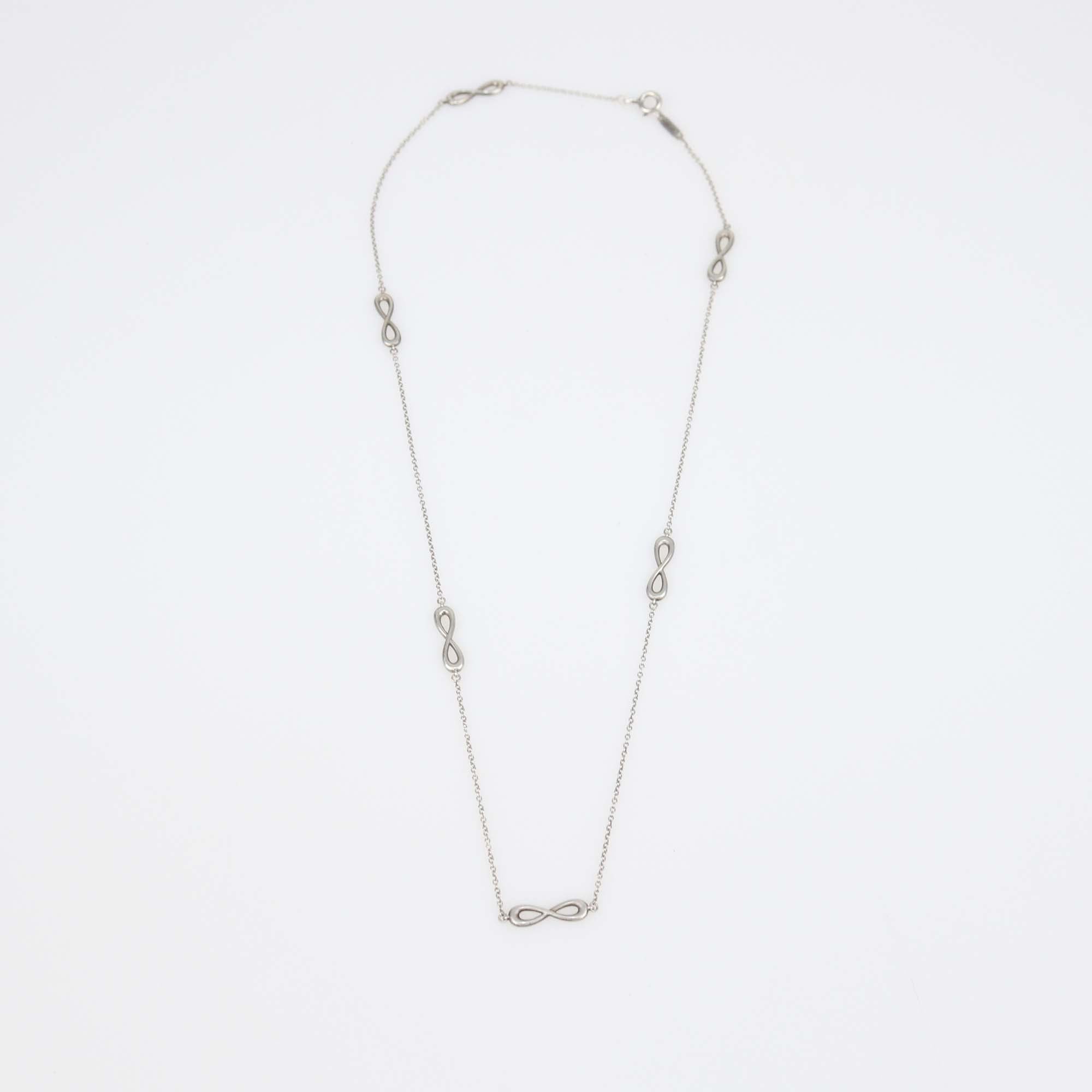 Tiffany & Co. Sterling Silver Endless Infinity Necklace