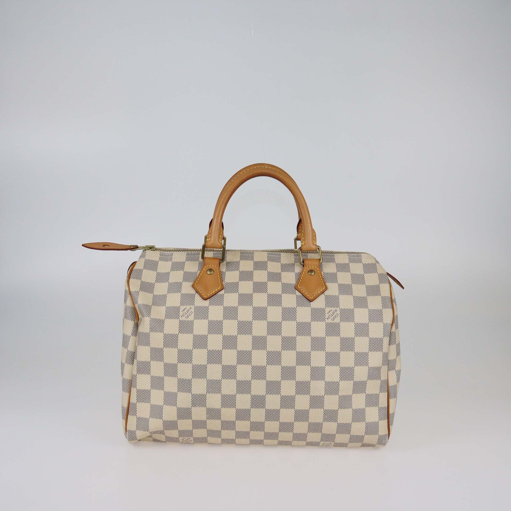 Louis Vuitton Damier Azur Speedy 30 Womens Louis Vuitton