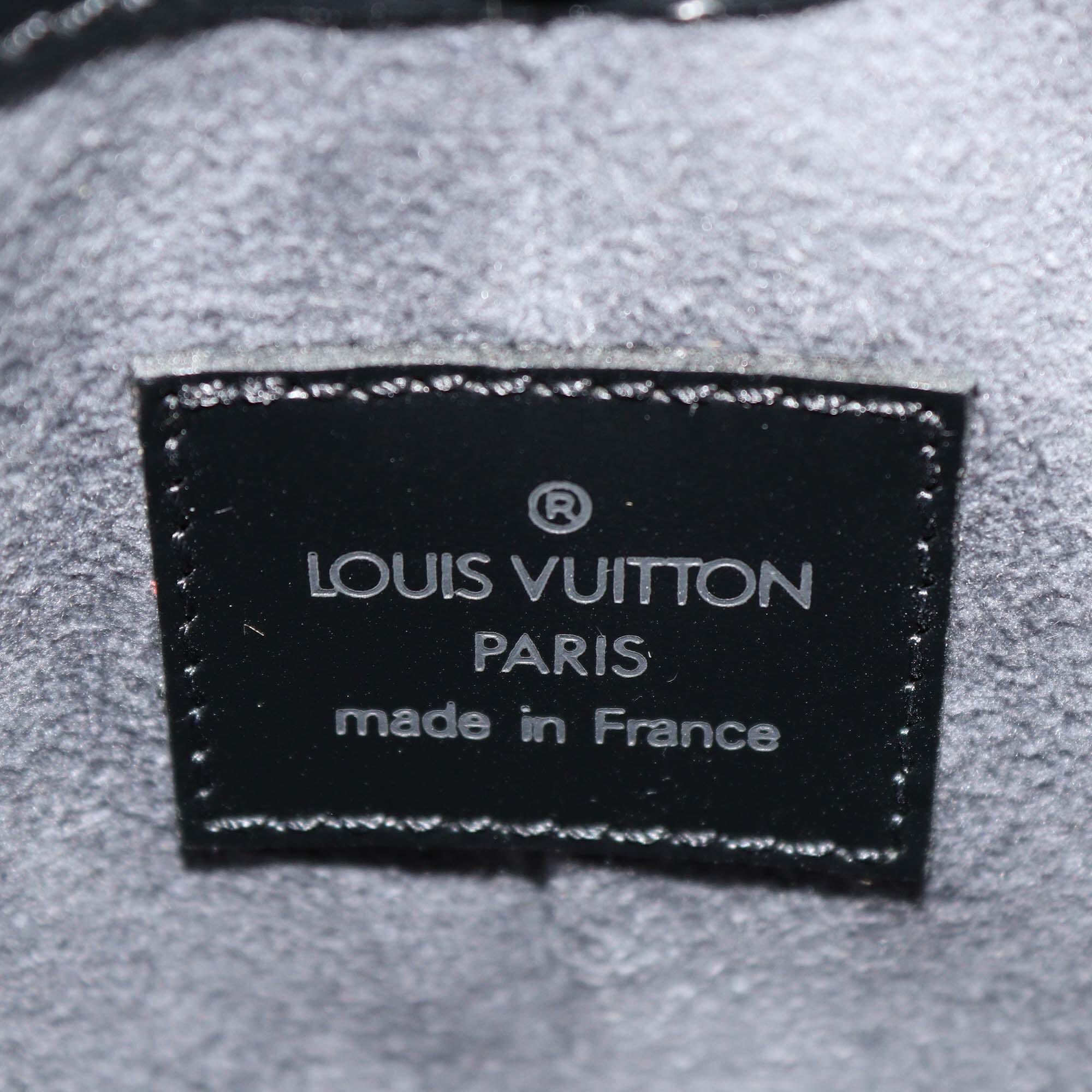 Louis Vuitton Black Epi Demi Lune Pochette Womens Louis Vuitton