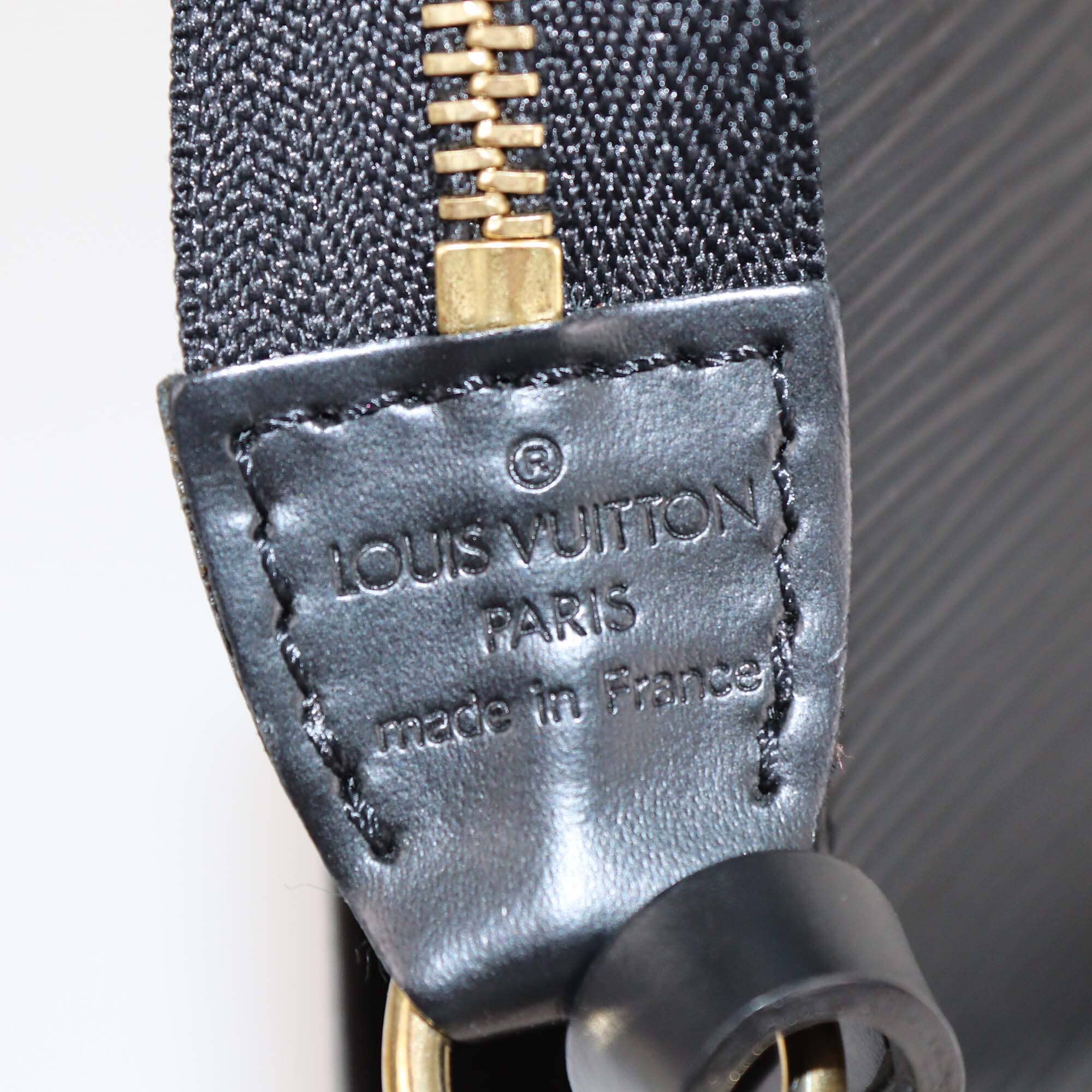 Louis Vuitton Black Epi Pochette Accessoires Womens Louis Vuitton
