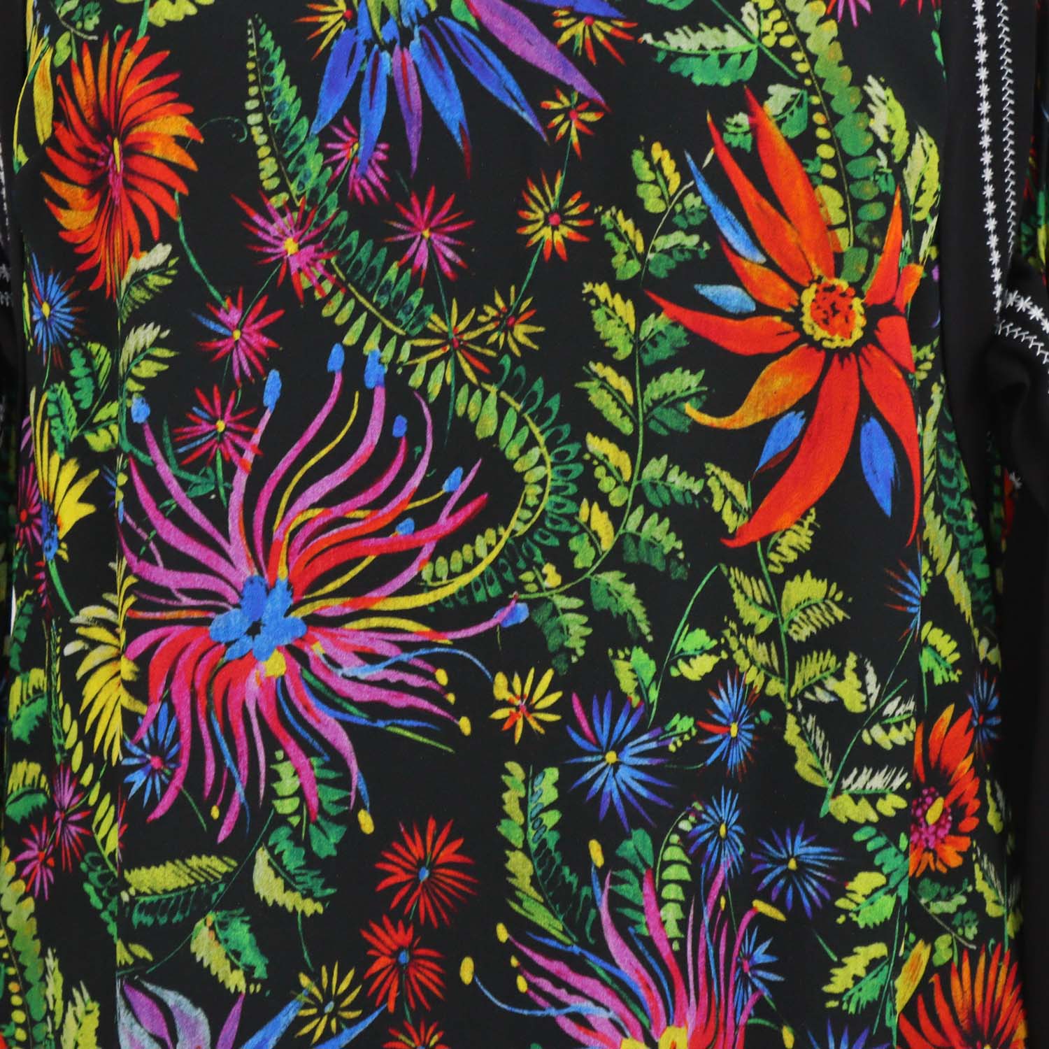 3.1 Phillip Lim Multicolor Blend Viscose Floral Print Cold-Shoulder Top