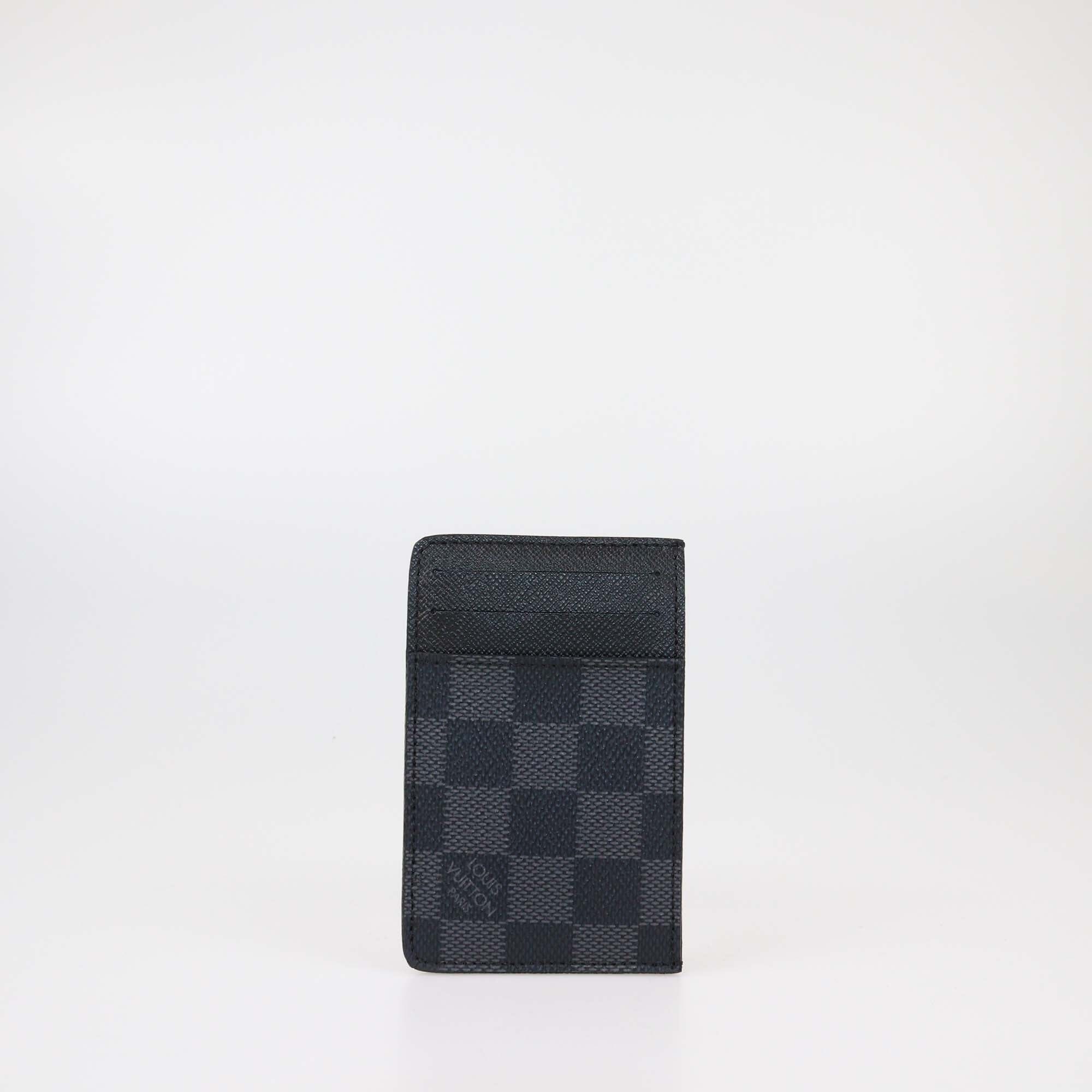 Louis Vuitton Damier Graphite Card Holder Womens Louis Vuitton