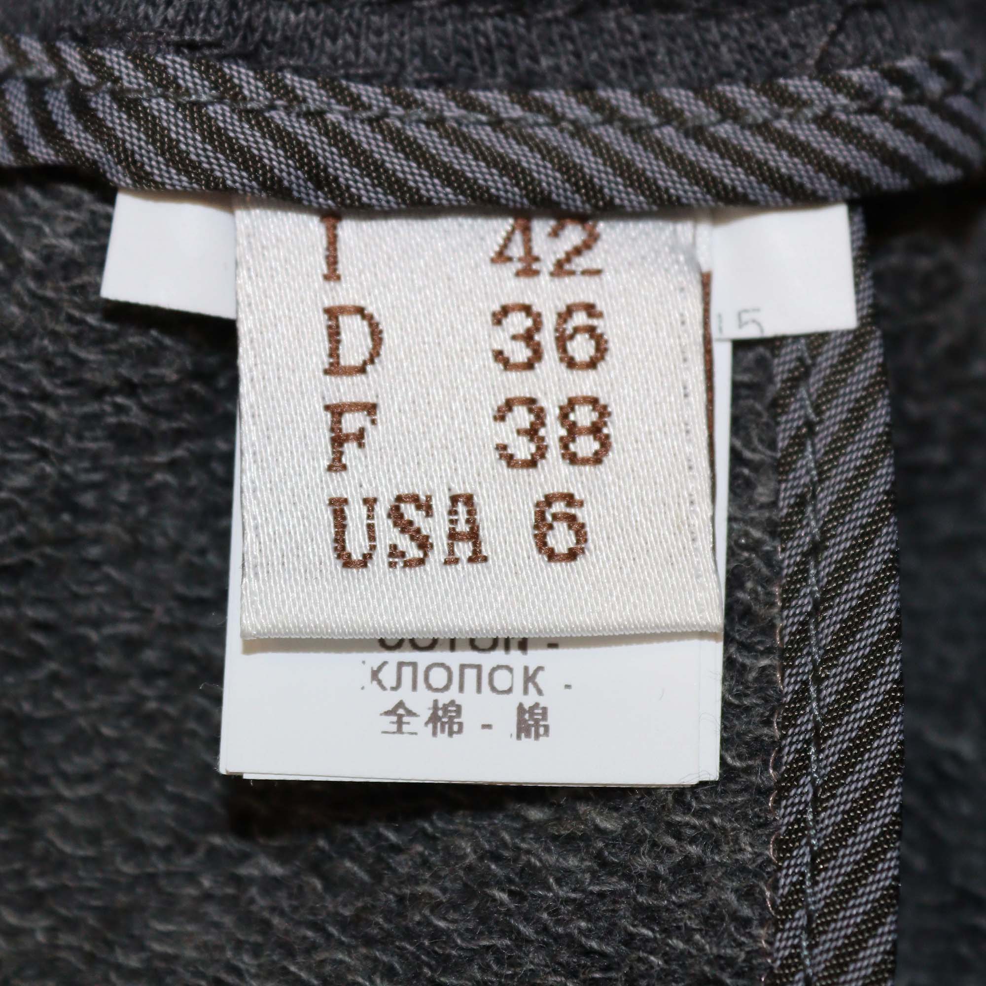 Brunello Cucinelli Dark Grey Cotton Zip Pocket Jogger Pants