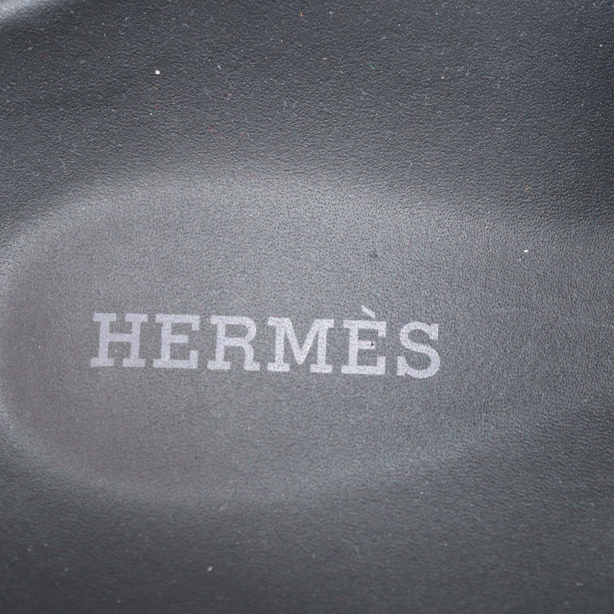 Hermes Brown Suede Go Mules
