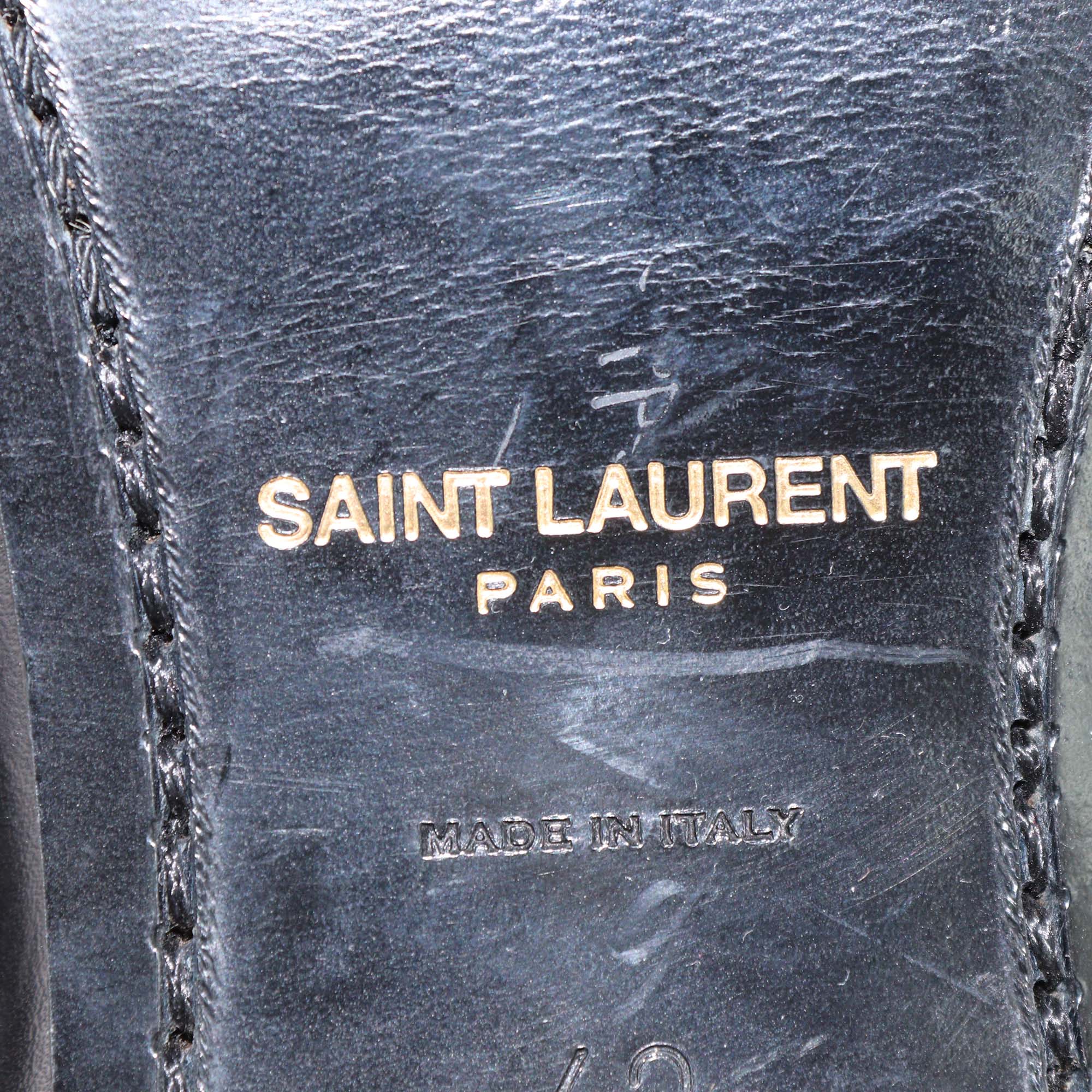 Saint Laurent Black Leather Eddie Chelsea Boots