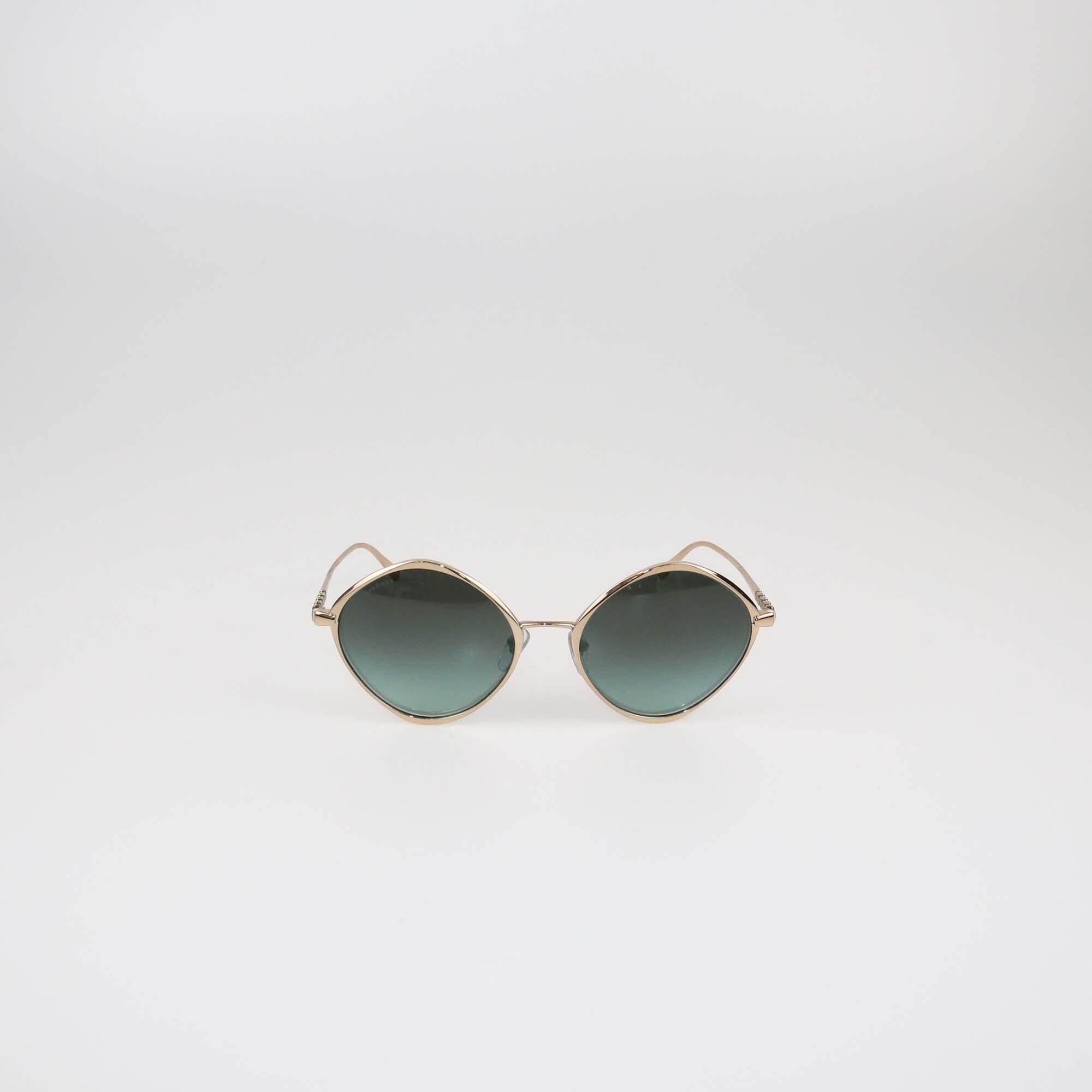 Bvlgari Gold/Green Gradient Sunglasses Womens Bvlgari