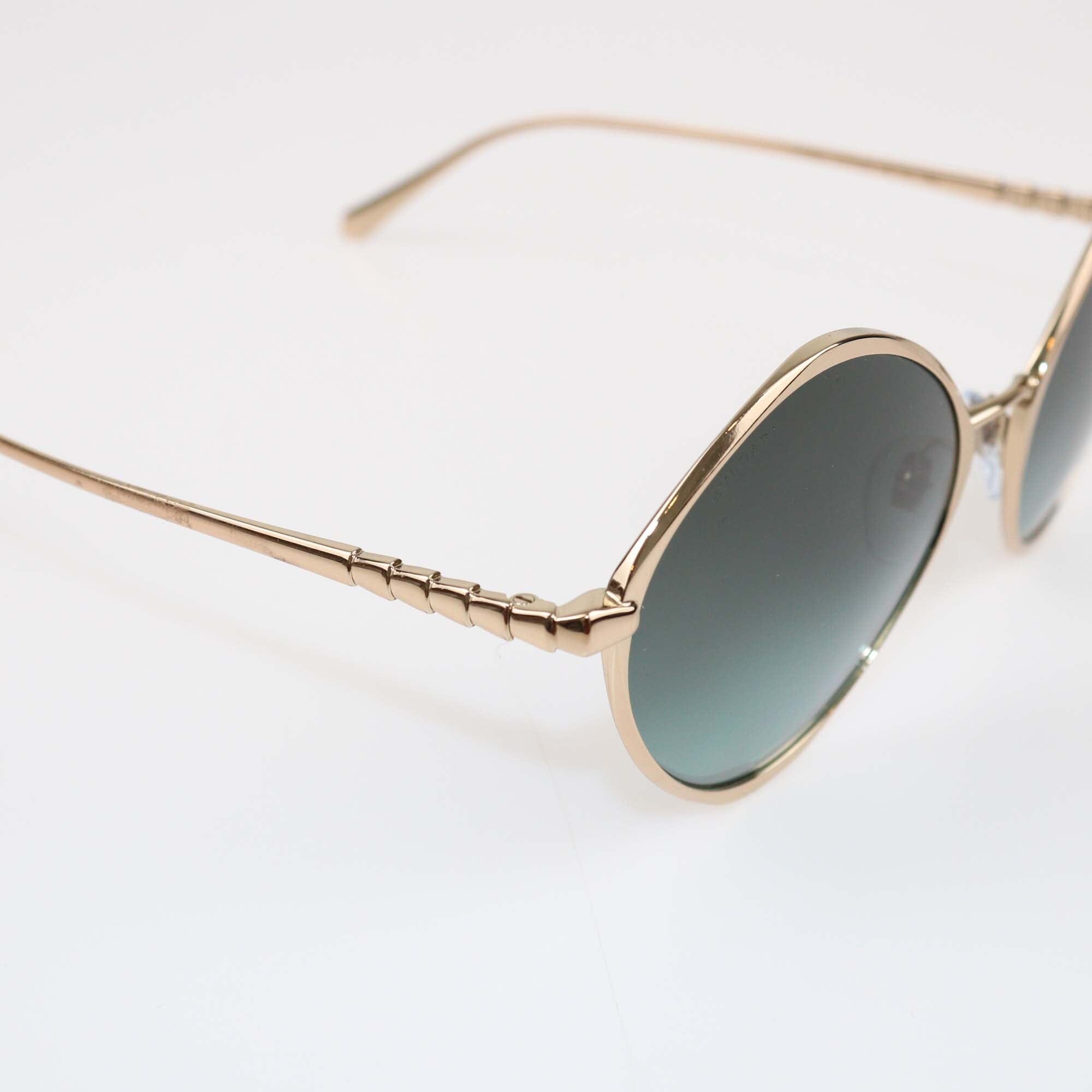 Bvlgari Gold/Green Gradient Sunglasses Womens Bvlgari