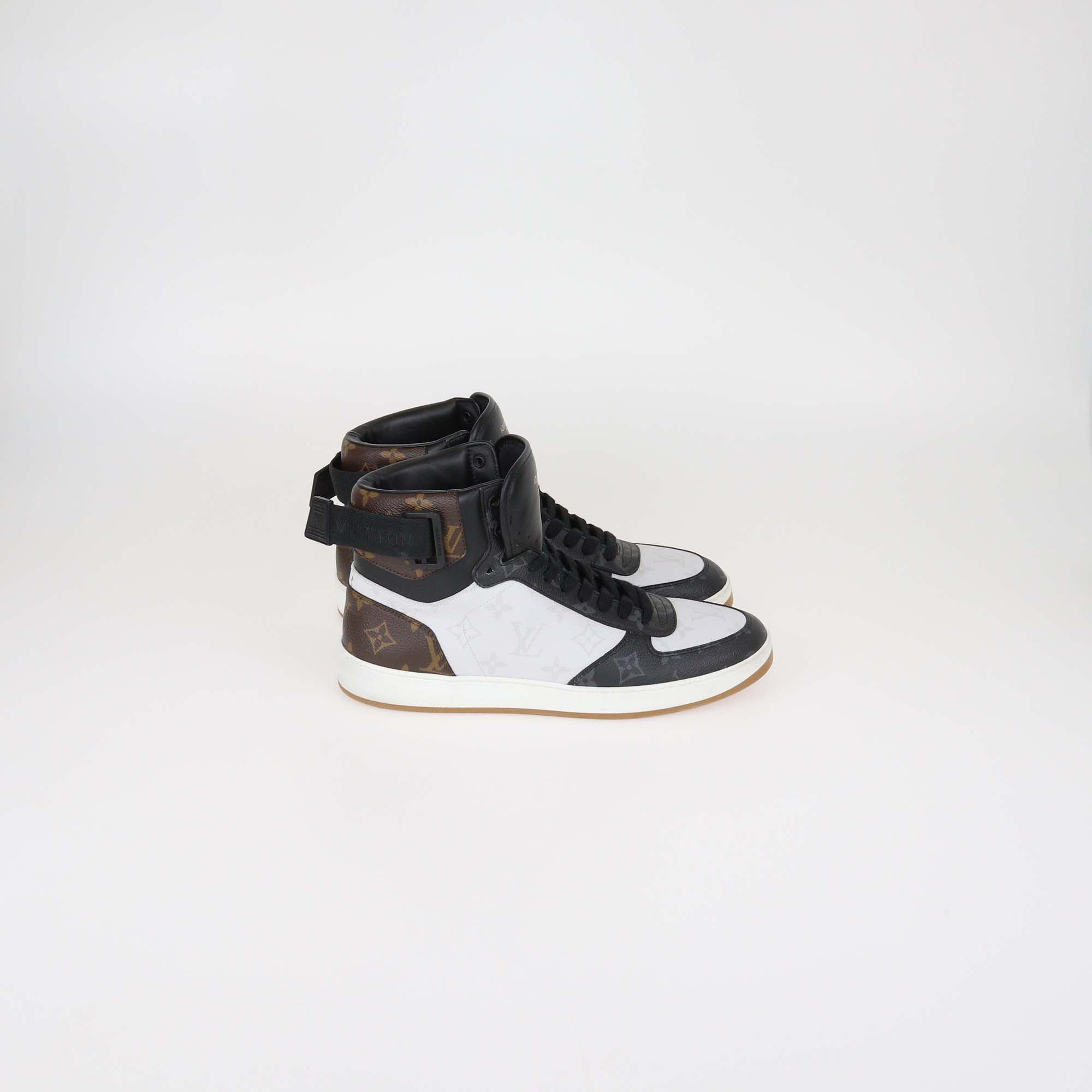 Louis Vuitton Tricolor Monogram Canvas Rivoli High Top Sneakers
