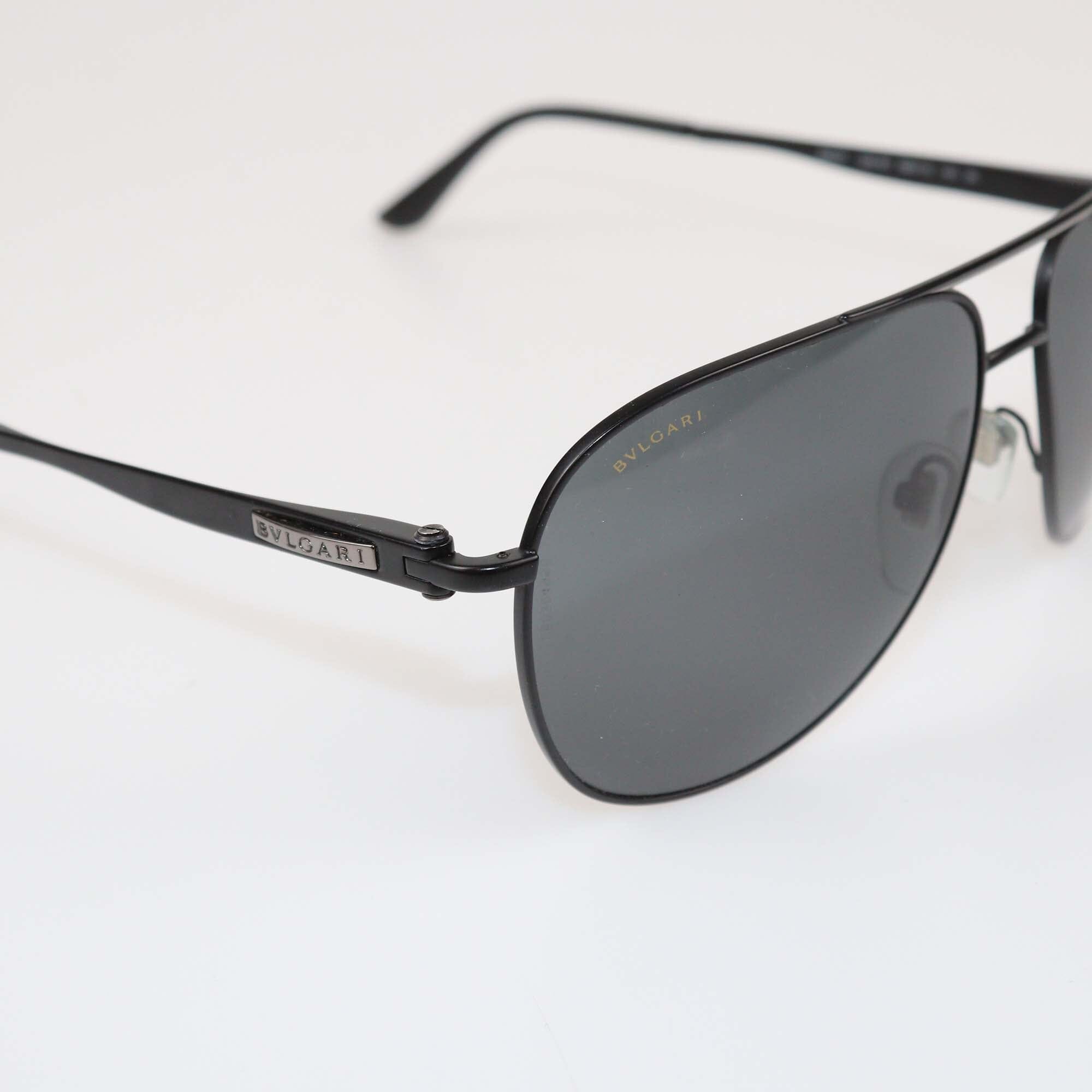 Bvlgari Black Aviator Sunglasses Womens Bvlgari