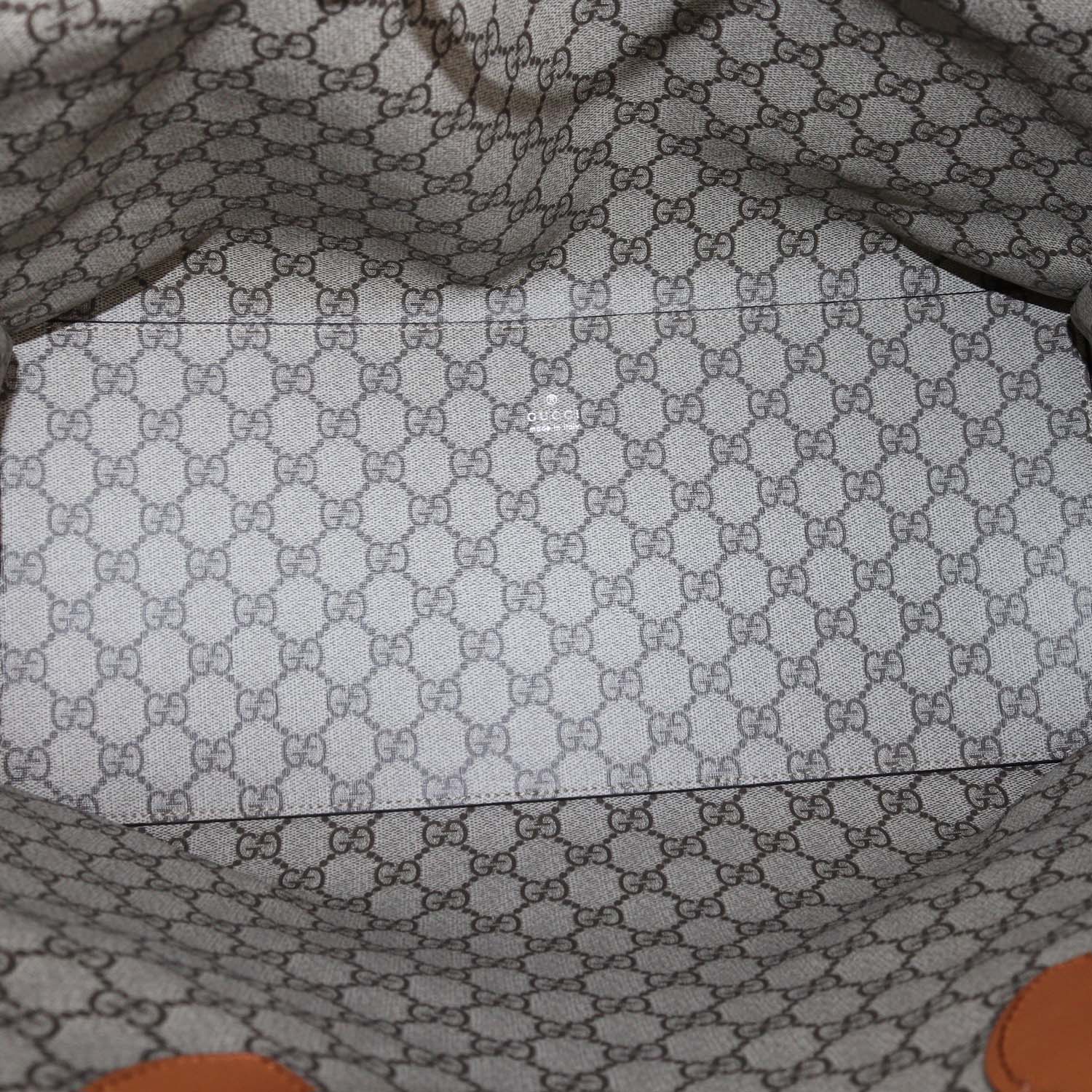 Gucci Beige/Tan Canvas Logo Print Tote