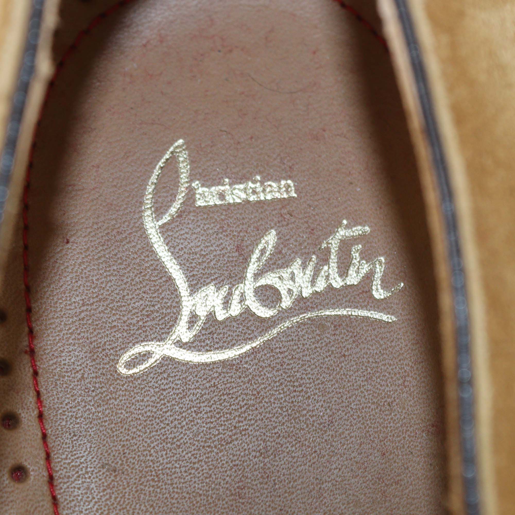 Christian Louboutin Brown Suede Thomas iii Derby Shoes