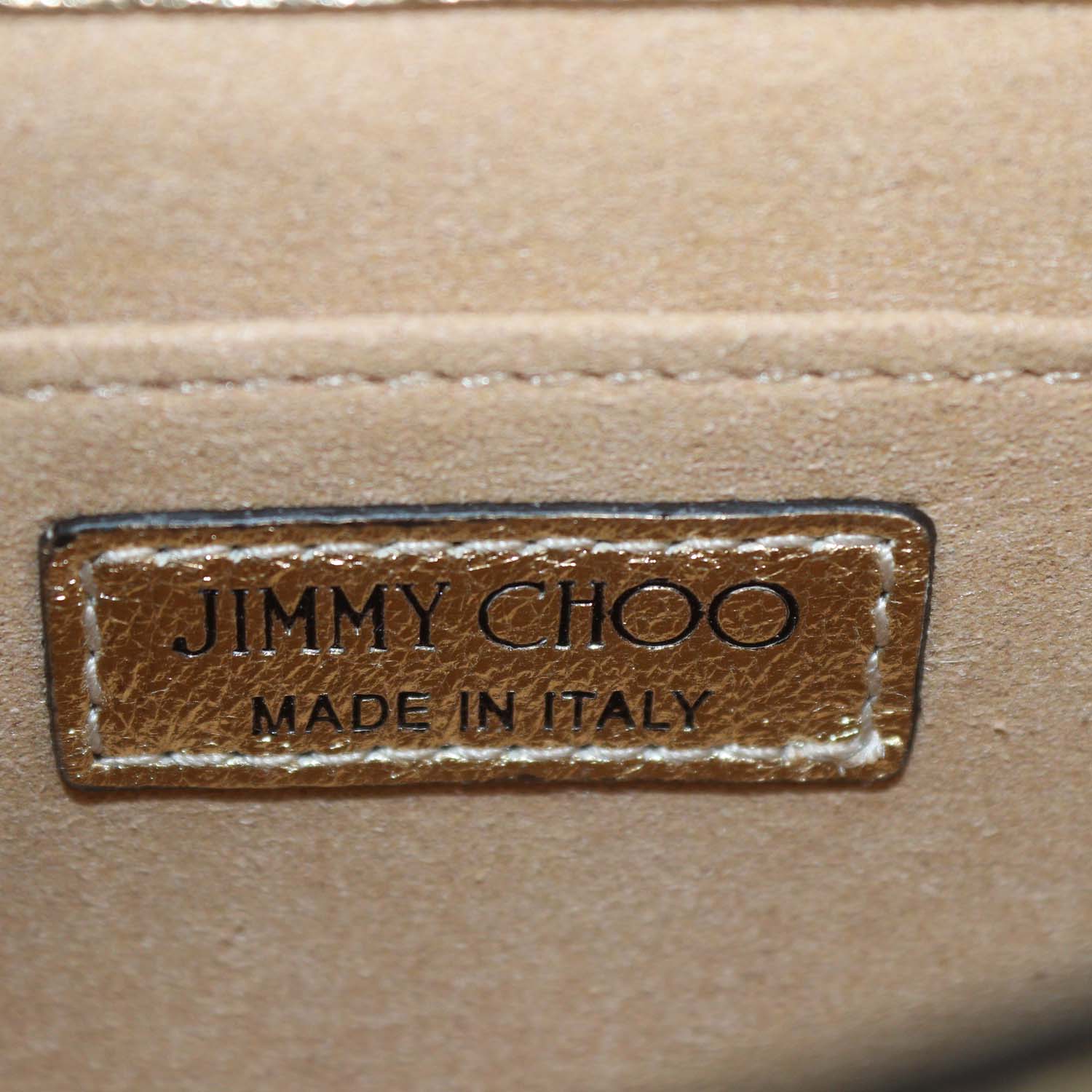 Jimmy Choo Gold Quilted Leather Micro Avanue Quad Varenne Shoulder Bag