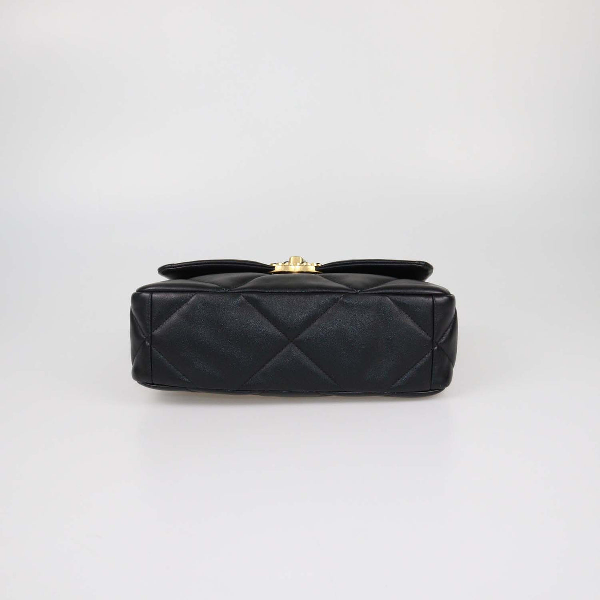 Chanel Black Quilted Leather Small 19 Flap Bag