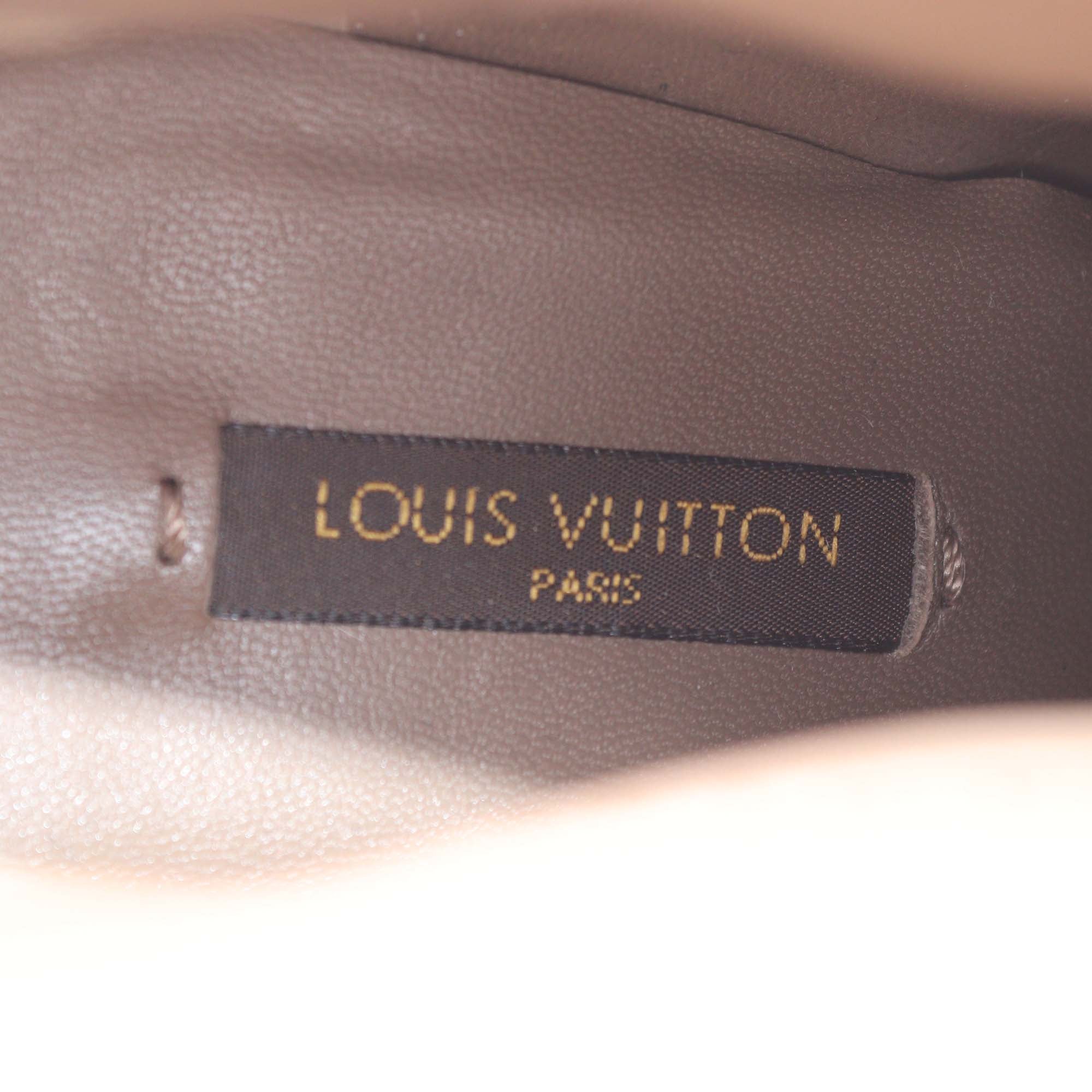 Louis Vuitton Brown Leather Queen Ankle Boots