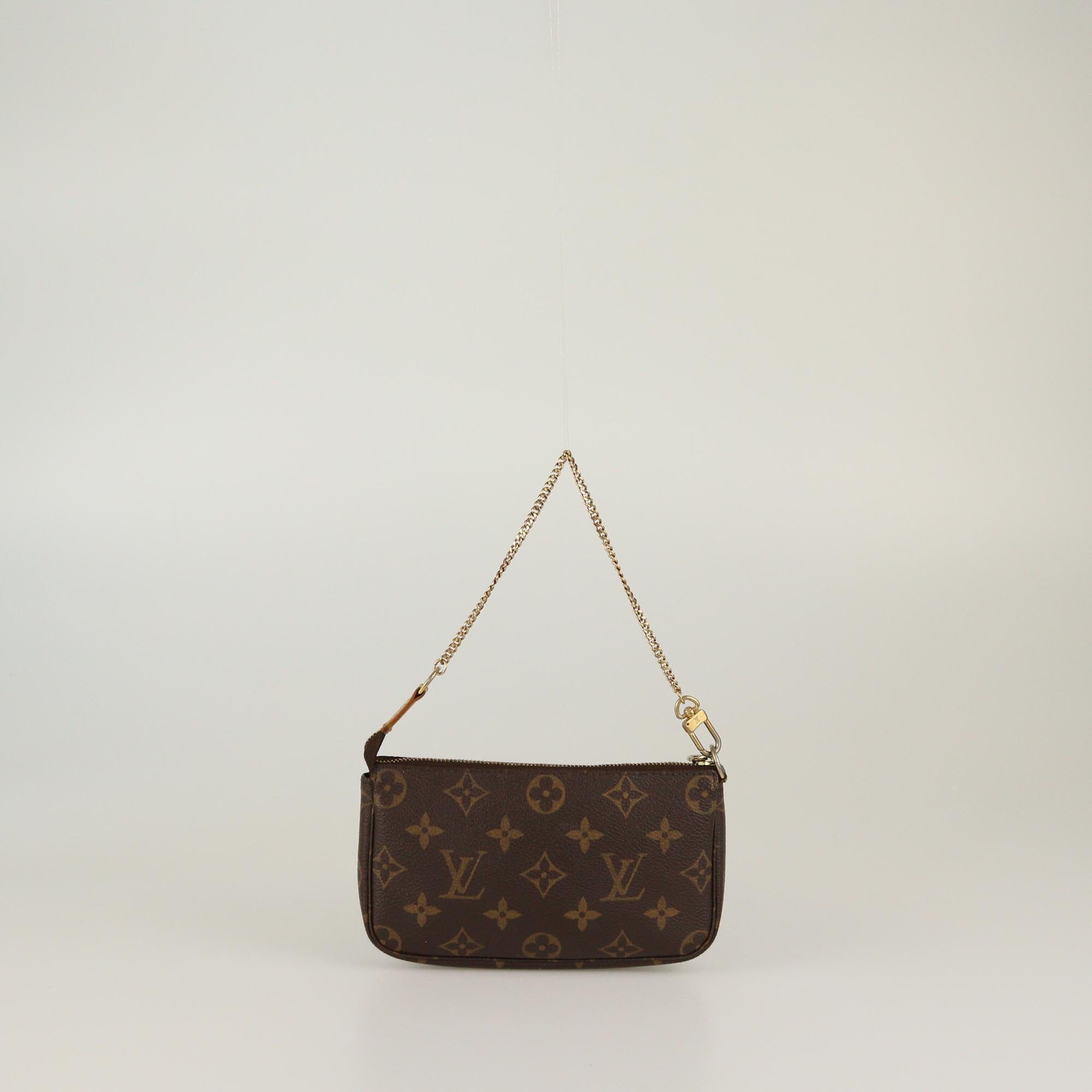 Louis Vuitton Monogram Mini Pochette Accessoires Womens Louis Vuitton