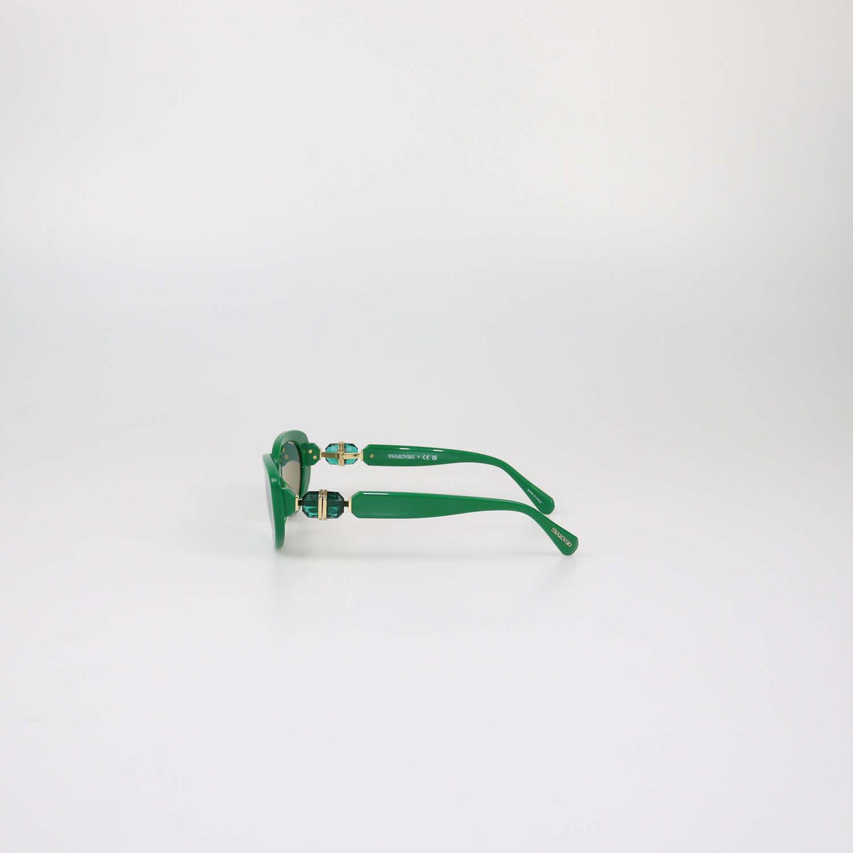 Swarovski Green Cat Eye Sunglasses