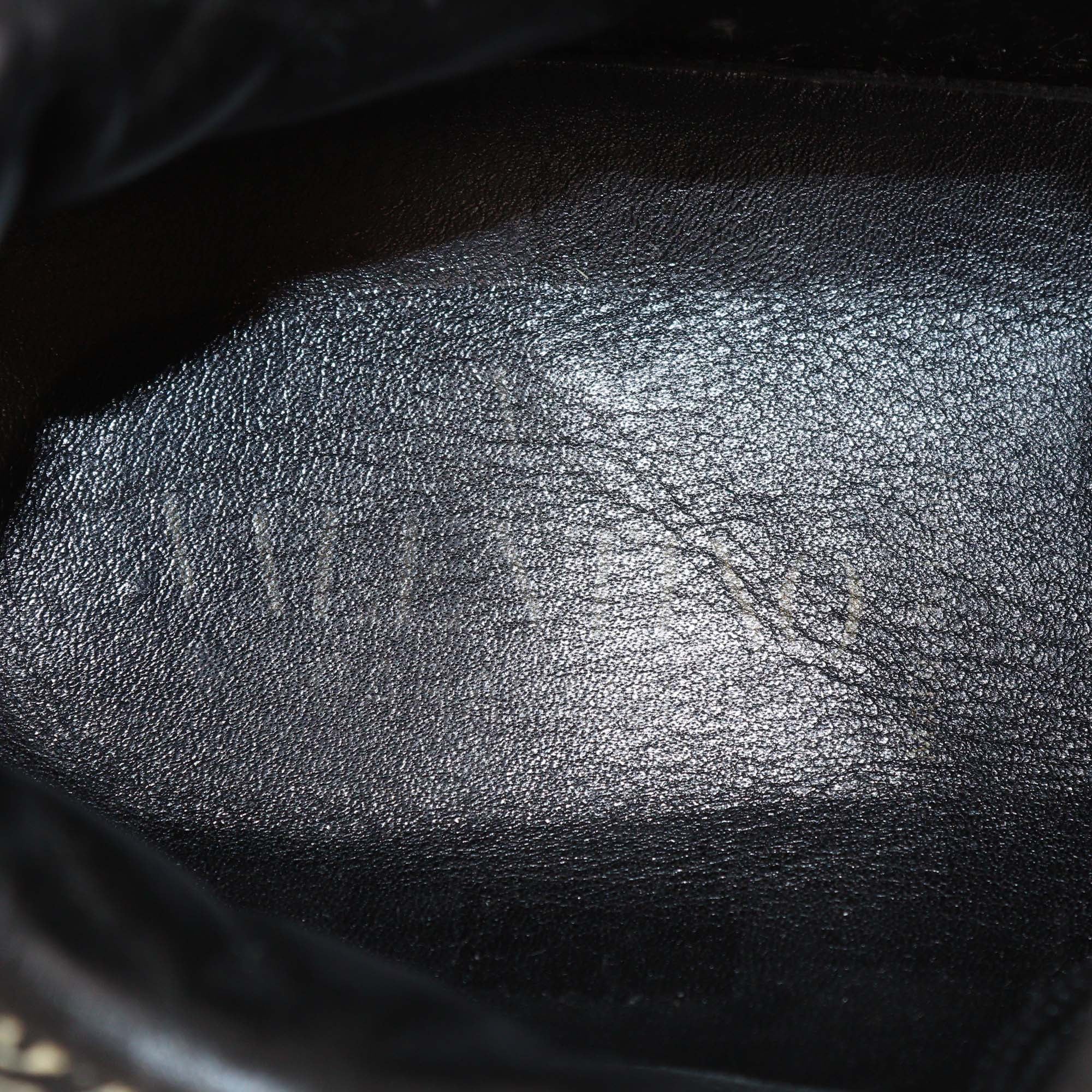 Valentino Multicolor Printed Leather Rockstud Low Top Sneakers