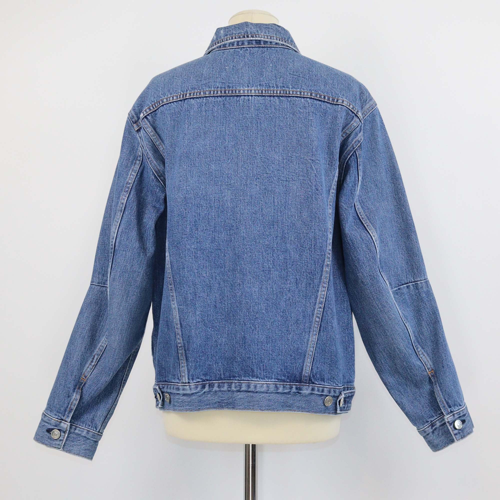 Proenza Schouler Blue Denim Drawstring PSWL Jacket