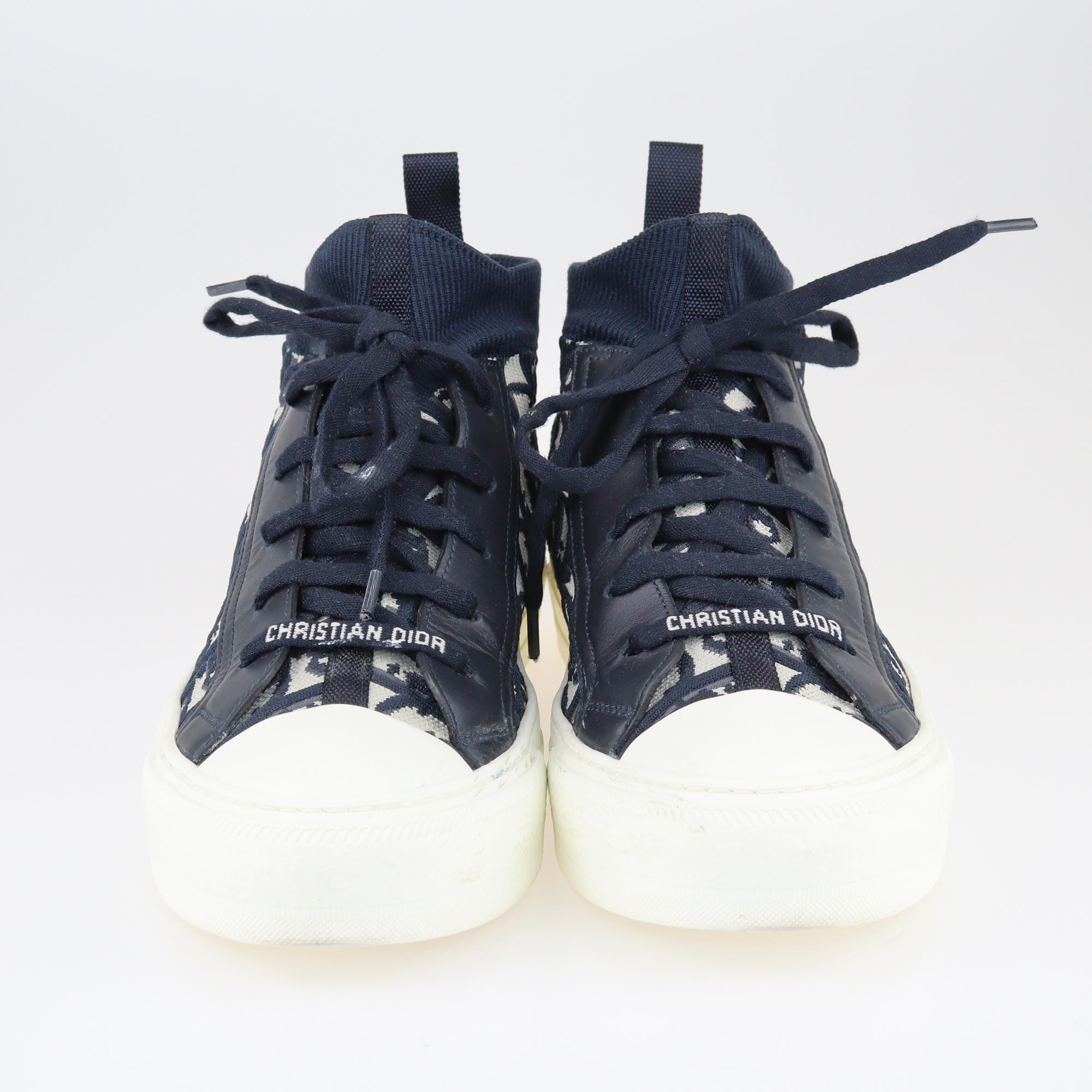 Blue & White Walk'n'Dior High Top Sneakers Sneakers Dior 