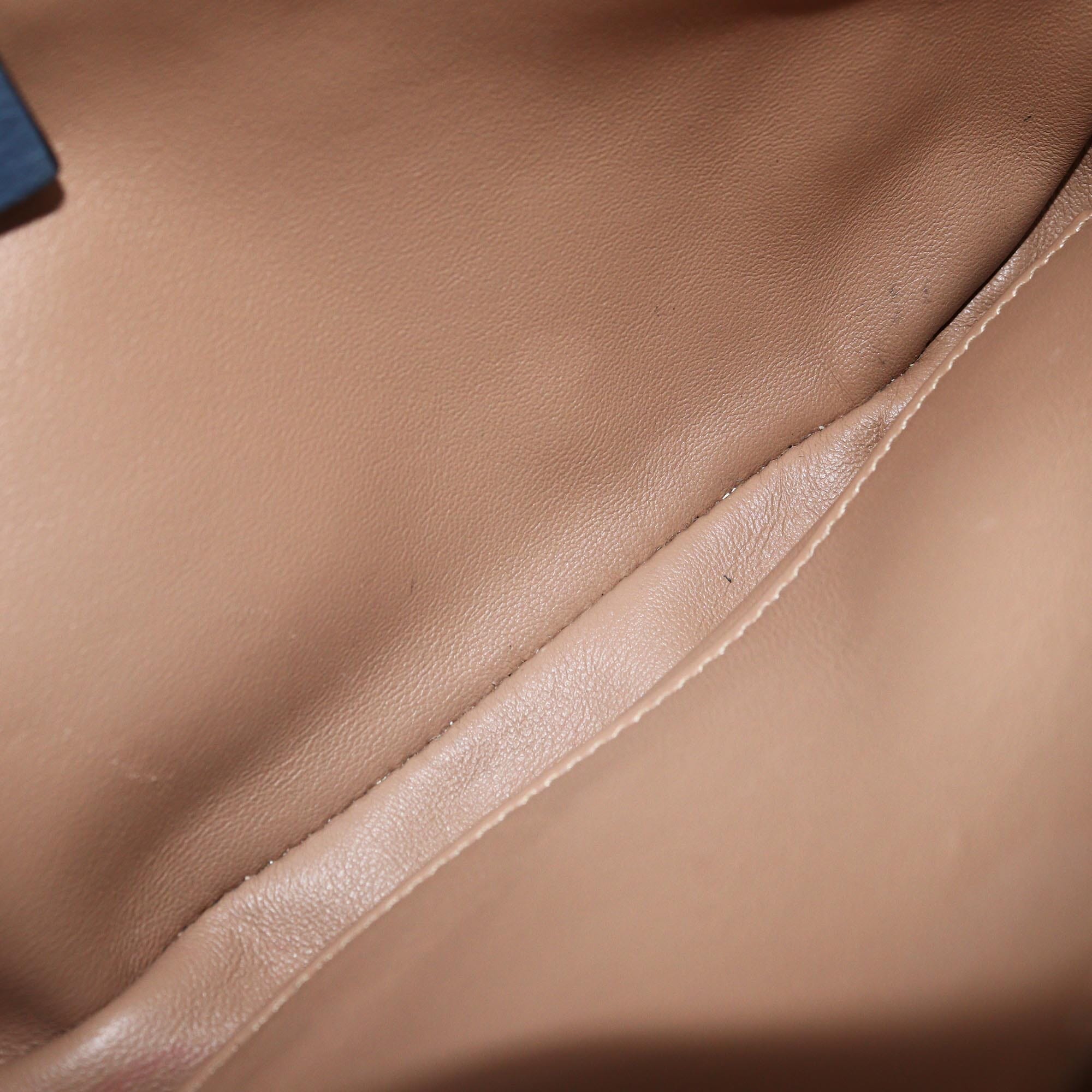 Gucci Blue Ostrich Small Jackie 1961 Hobo Womens Gucci