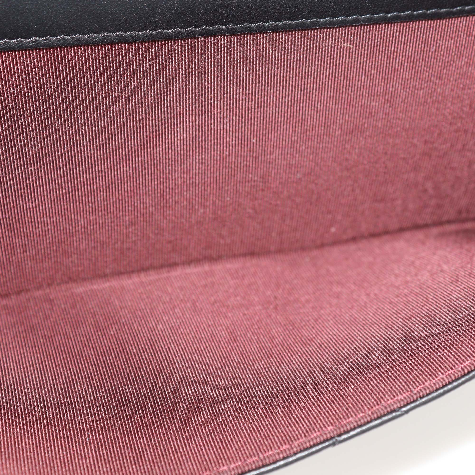 Chanel Black Quilted Leather CC Flap Continental Wallet