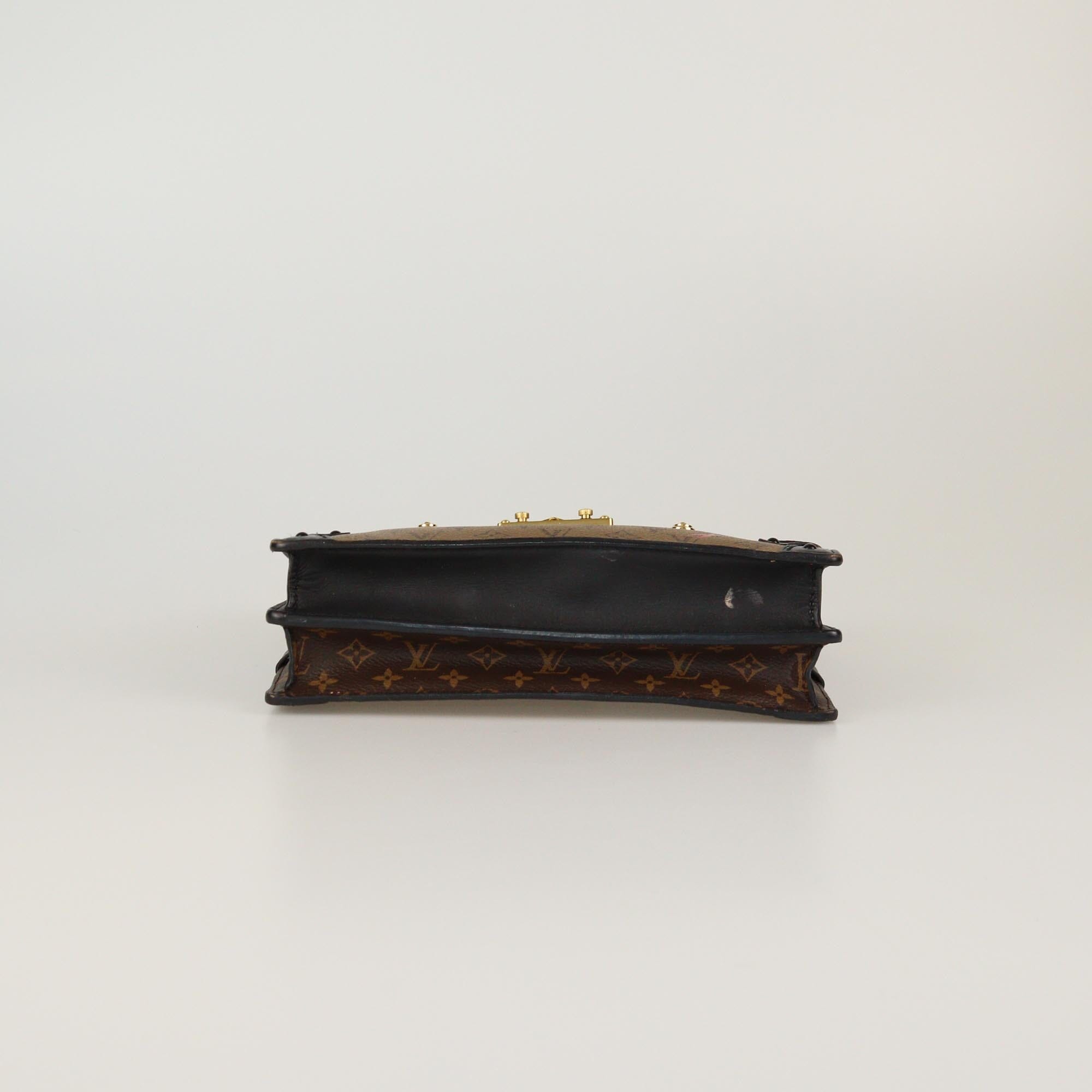 Louis Vuitton Black Monogram Reverse Canvas Trunk Clutch Womens Louis Vuitton
