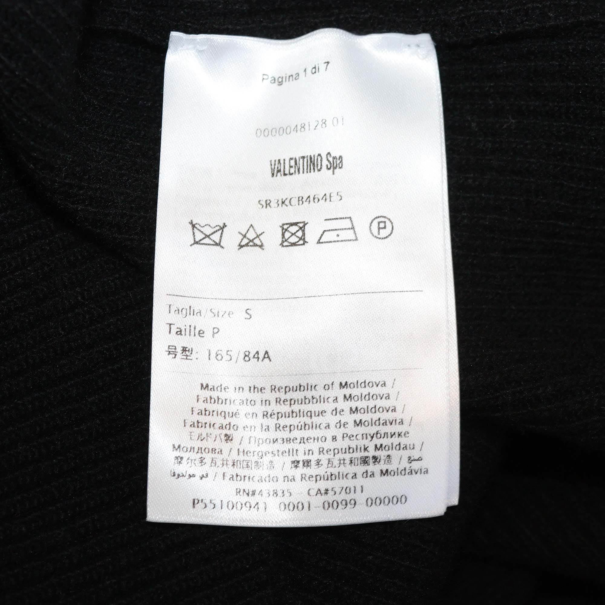 RED Valentino Tricolor Knitted Fabric Crew Neck Sweater