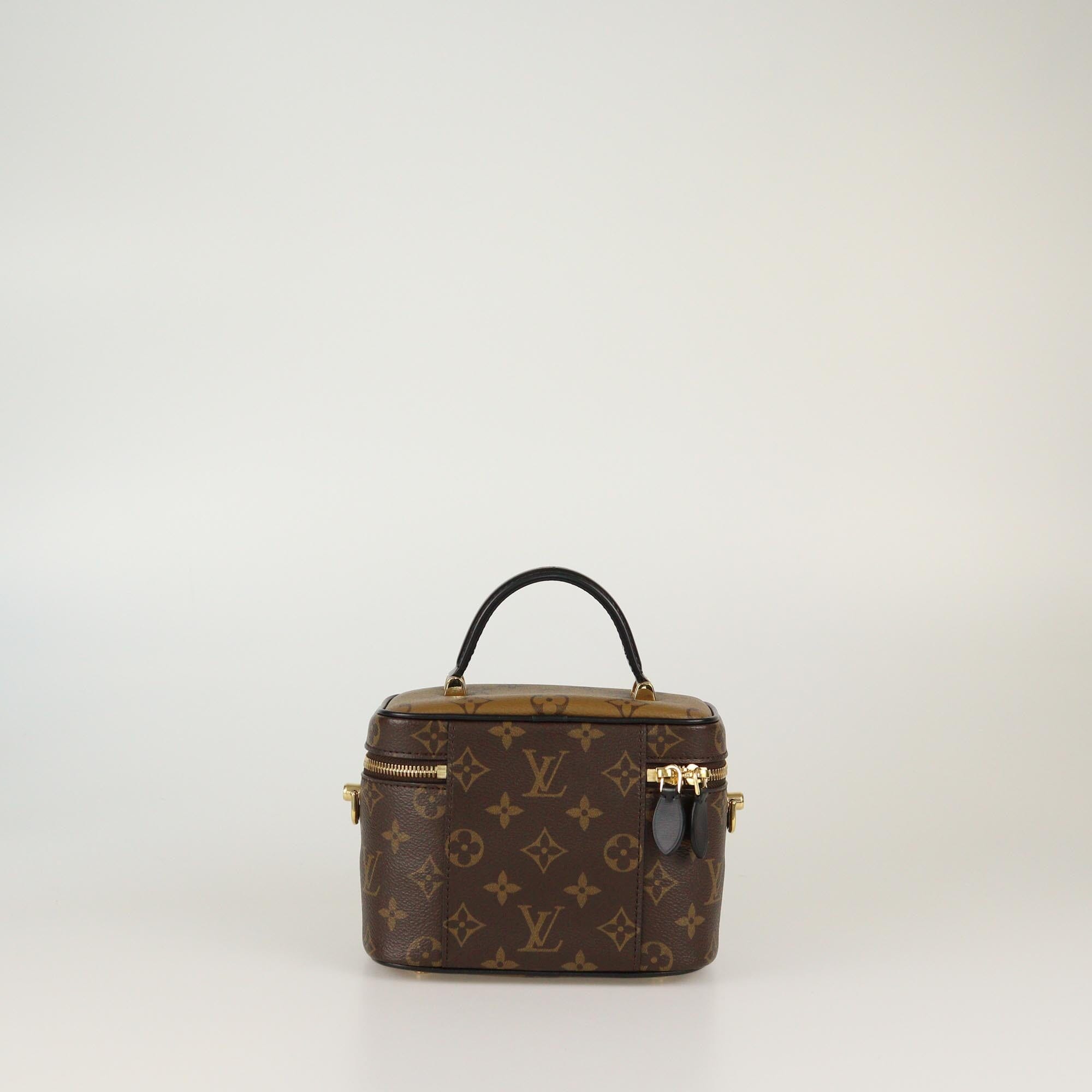 Louis Vuitton Monogram Reverse Canvas Vanity PM Bag Womens Louis Vuitton
