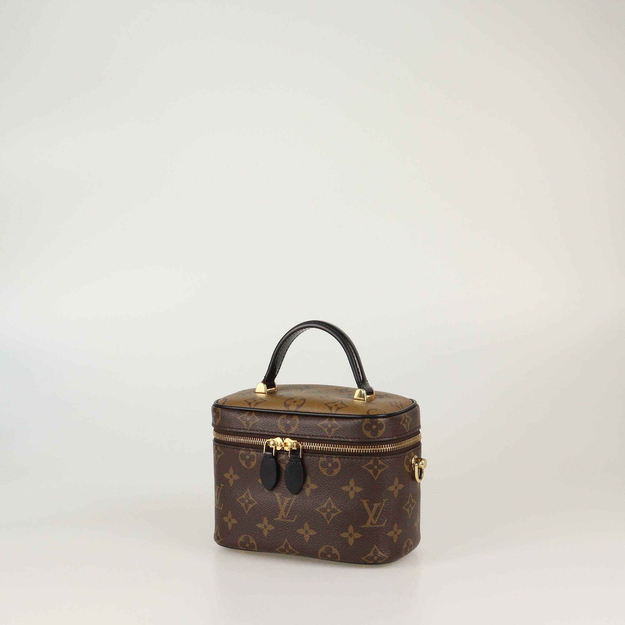 Louis Vuitton Monogram Reverse Canvas Vanity PM Bag Womens Louis Vuitton