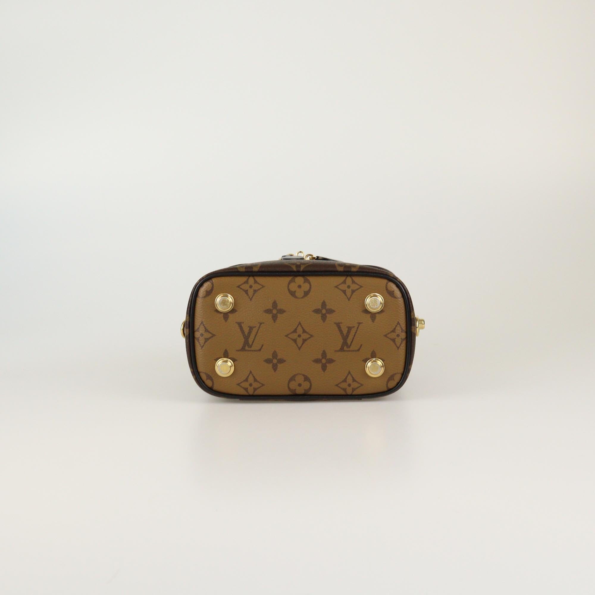 Louis Vuitton Monogram Reverse Canvas Vanity PM Bag Womens Louis Vuitton