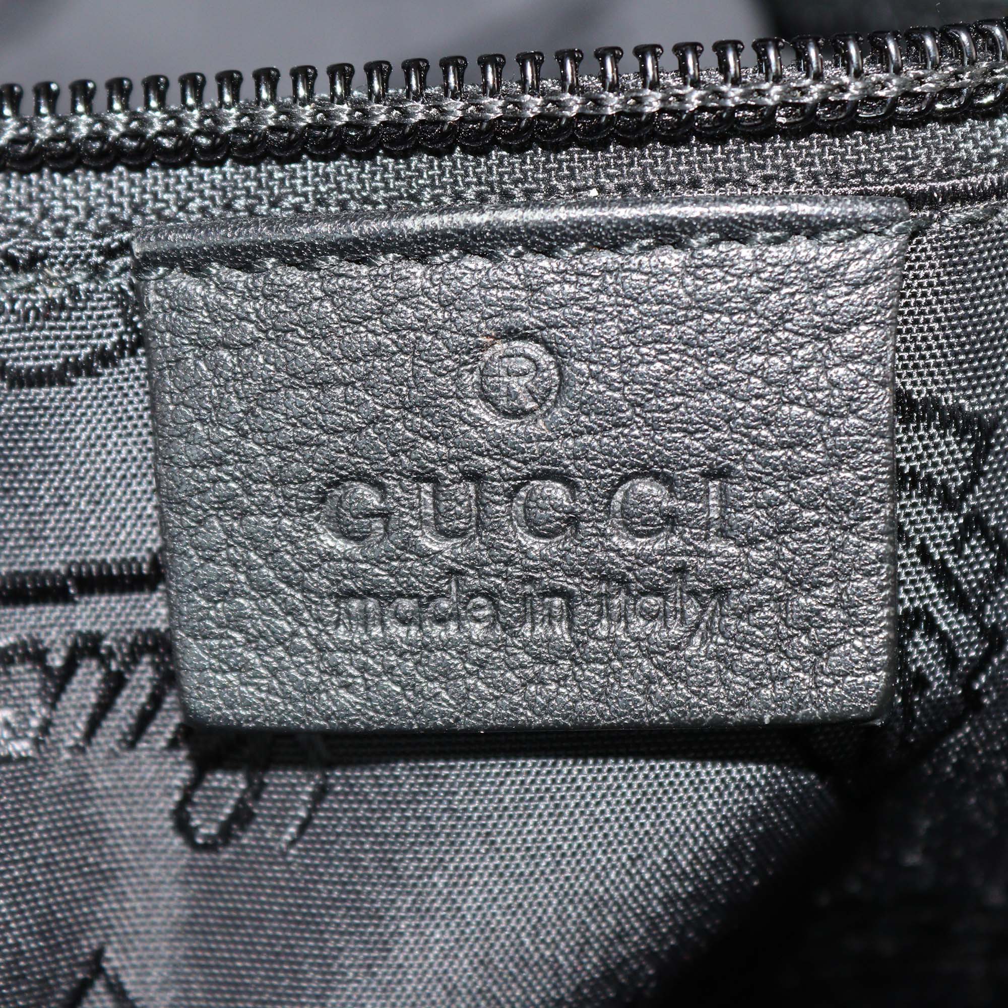Gucci Black Guccissima Business Bag