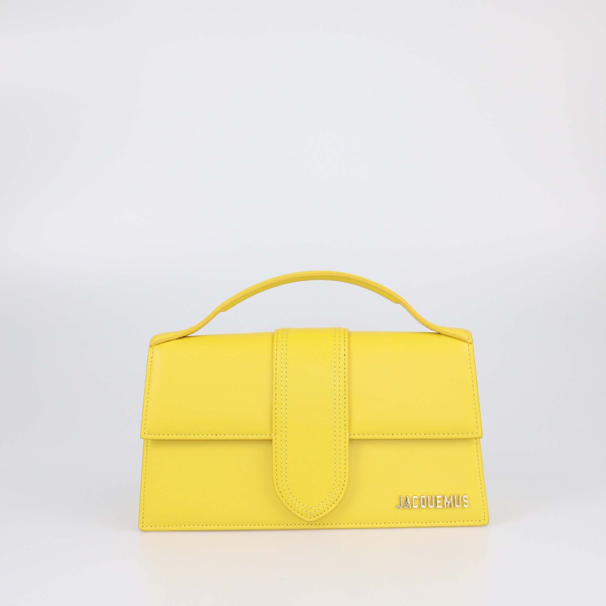 Jacquemus Yellow Le Grand Bambino Top Handle Bag Womens Jacquemus