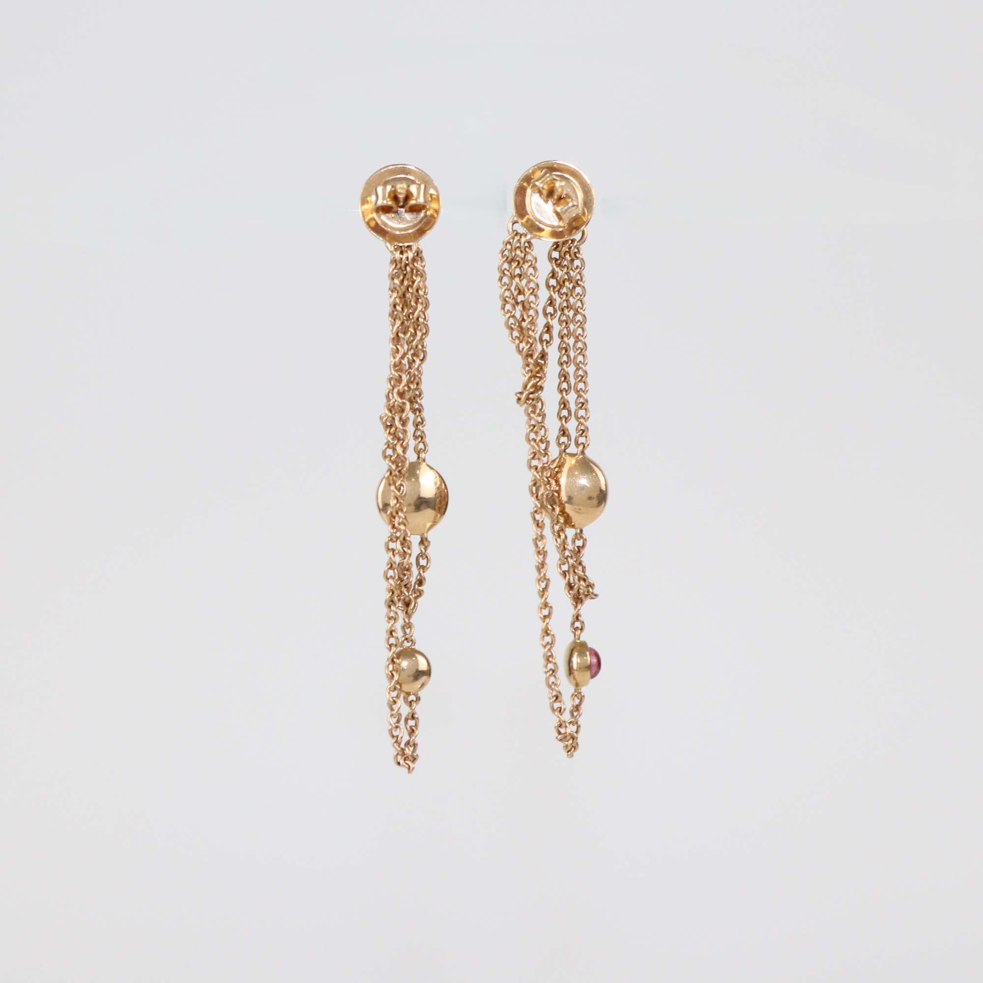 Montblanc Multi Gemstone 18k Rose Gold Earrings