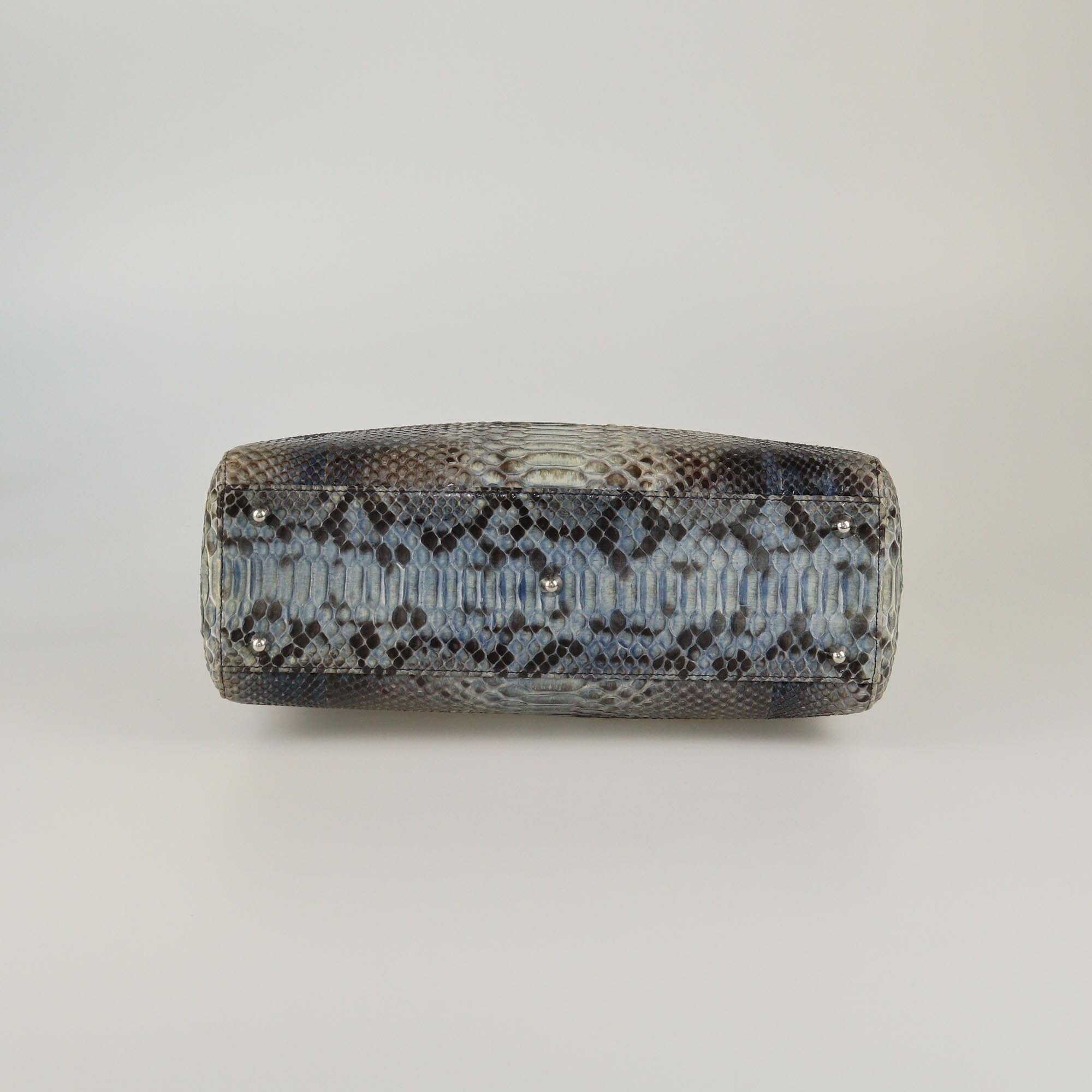 Christian Dior Multicolor Python Large Lady Dior Tote Womens Christian Dior