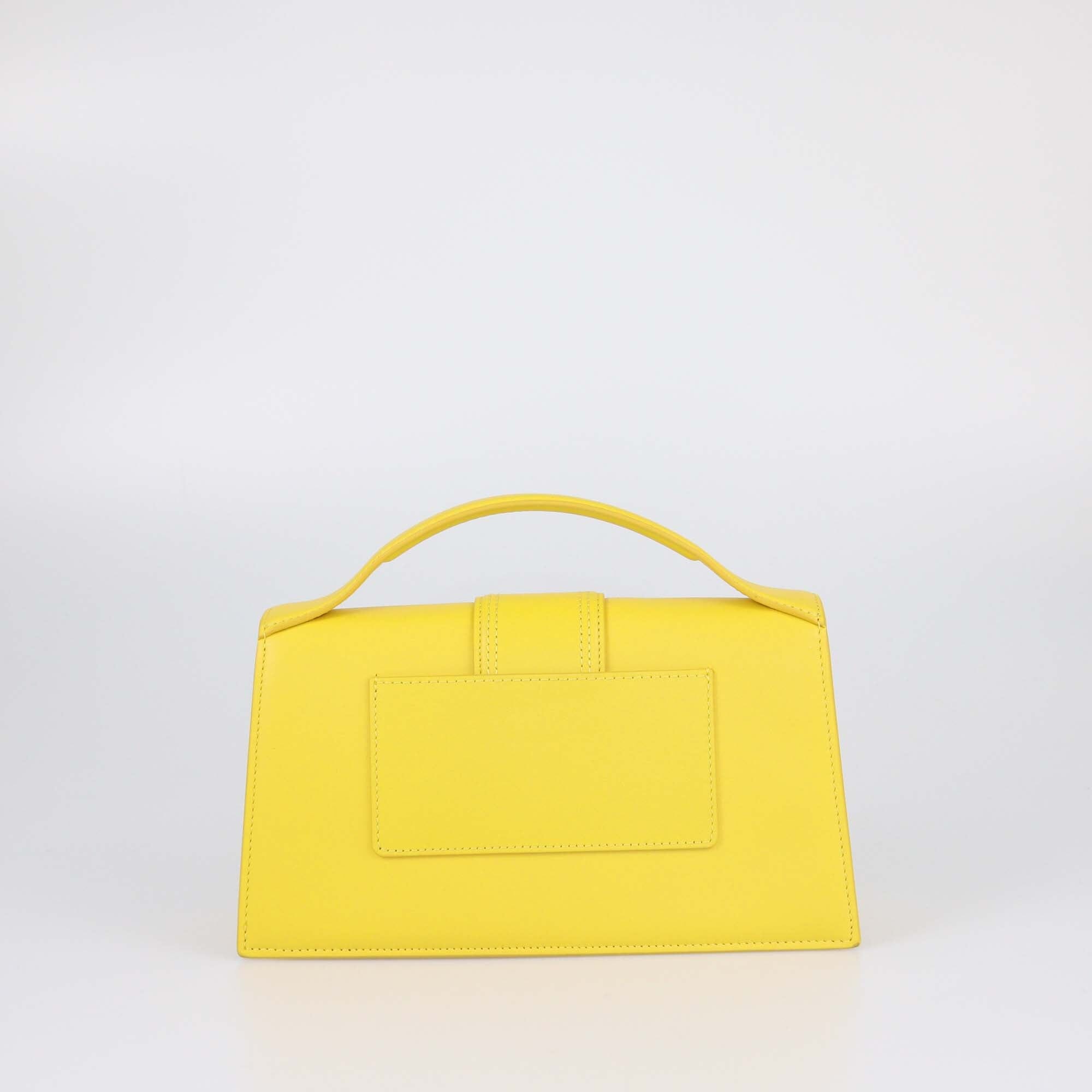 Jacquemus Yellow Le Grand Bambino Top Handle Bag Womens Jacquemus