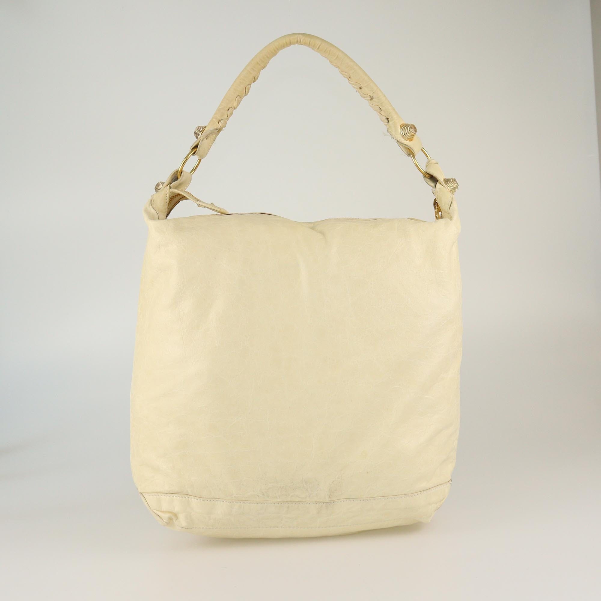 Balenciaga Cream GGH Day Hobo Womens Balenciaga