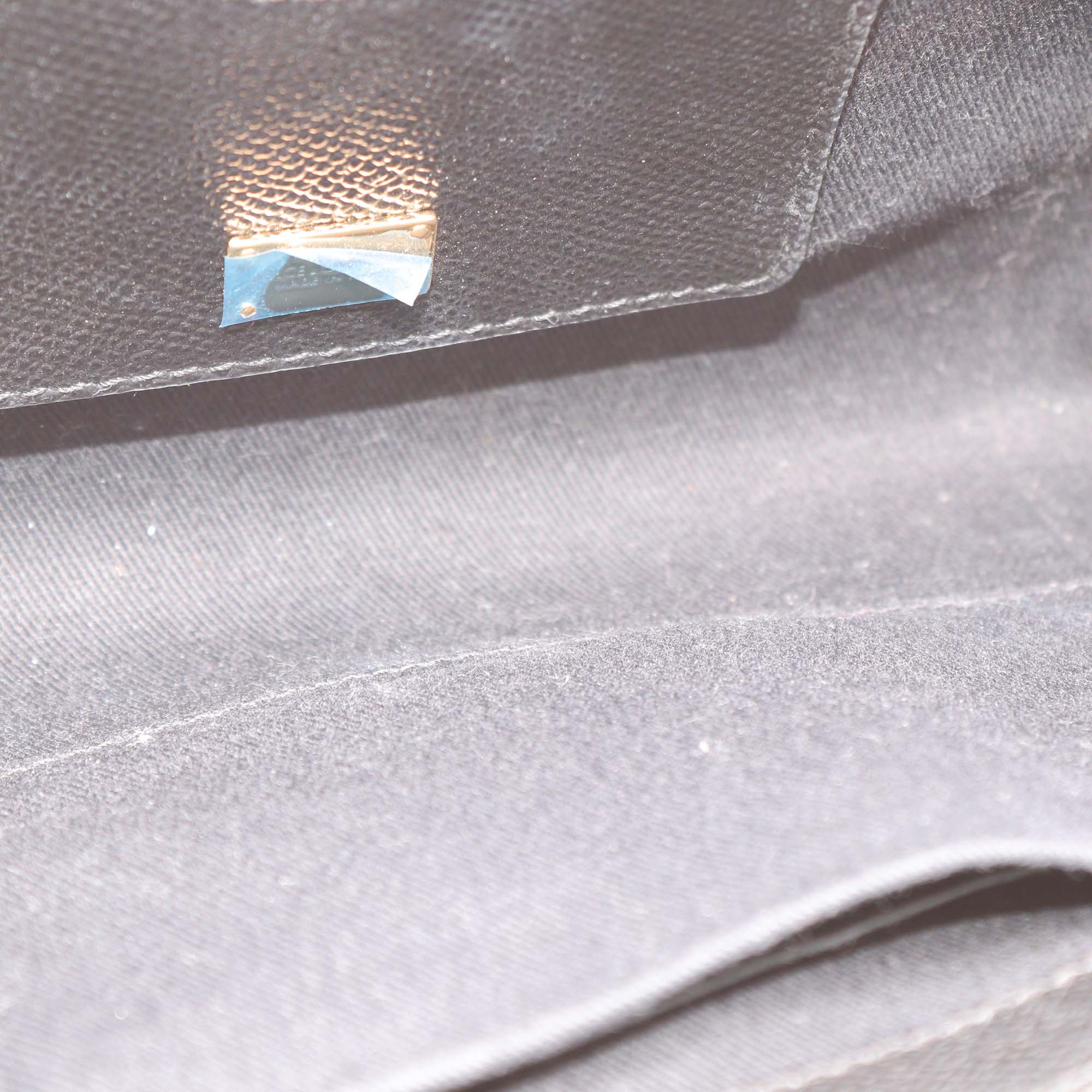 Dolce & Gabbana Black/White Polka Dot Leather Padlock Chain Clutch