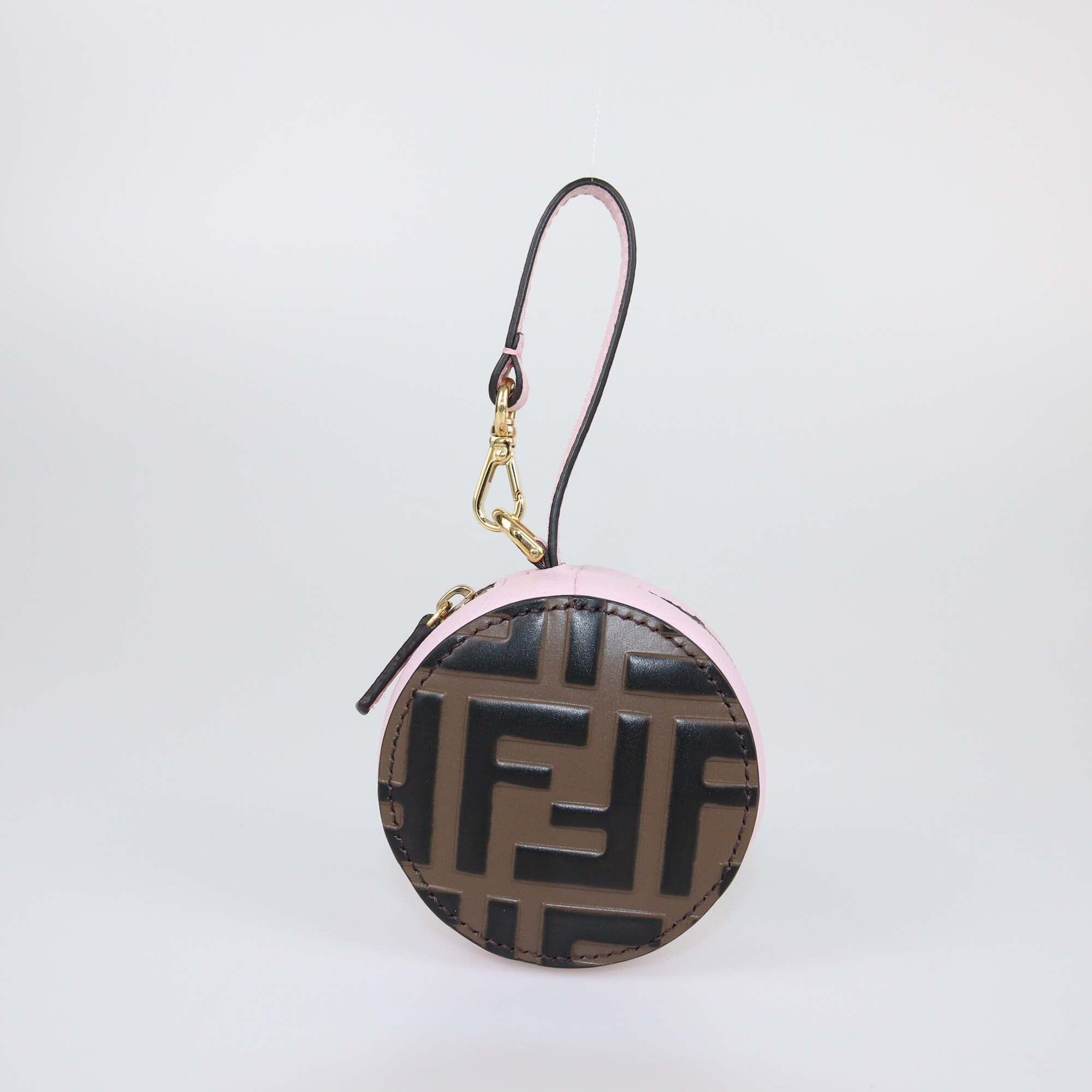 Fendi Tobacco/Fendi FF Round Coin Purse Womens Fendi