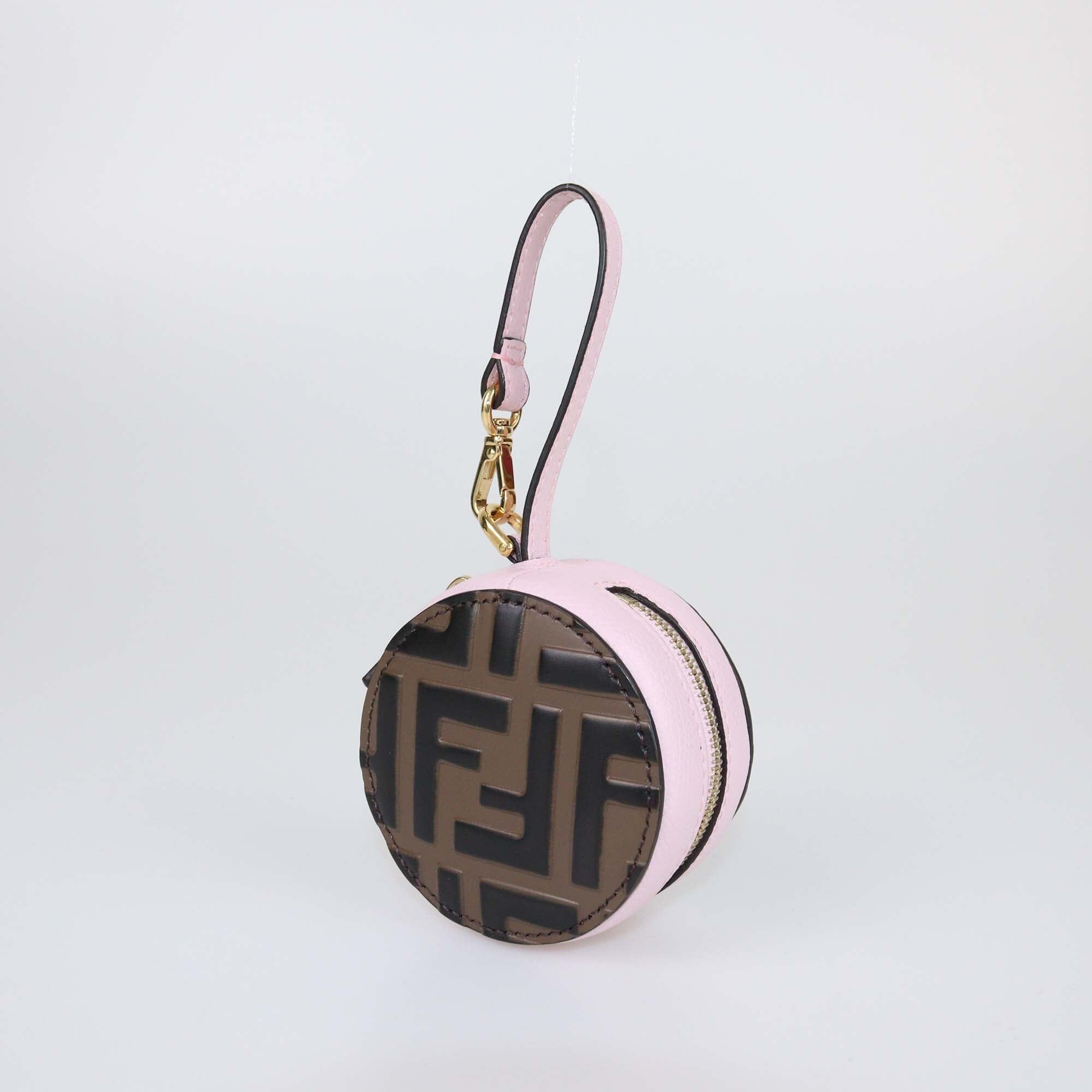 Fendi Tobacco/Fendi FF Round Coin Purse Womens Fendi