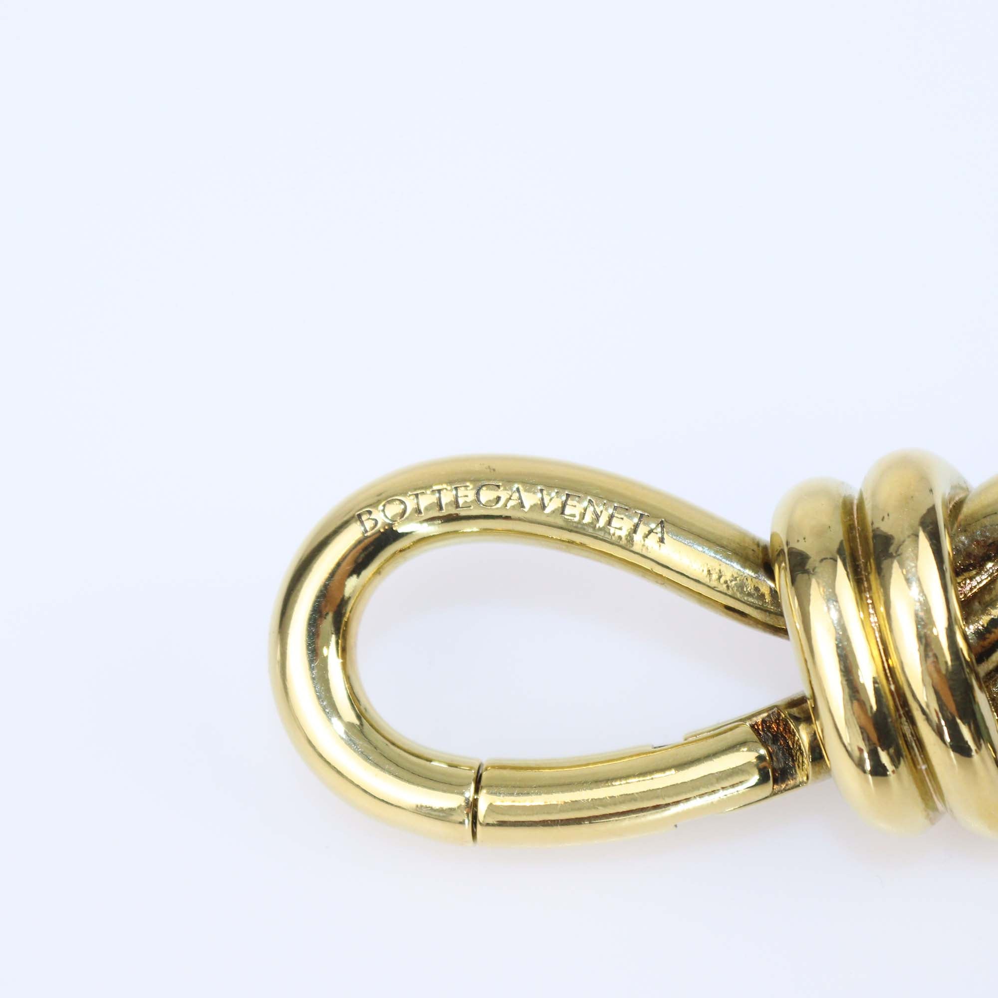 Bottega Veneta Sage Green Intrecciato Leather Andiamo Belt L